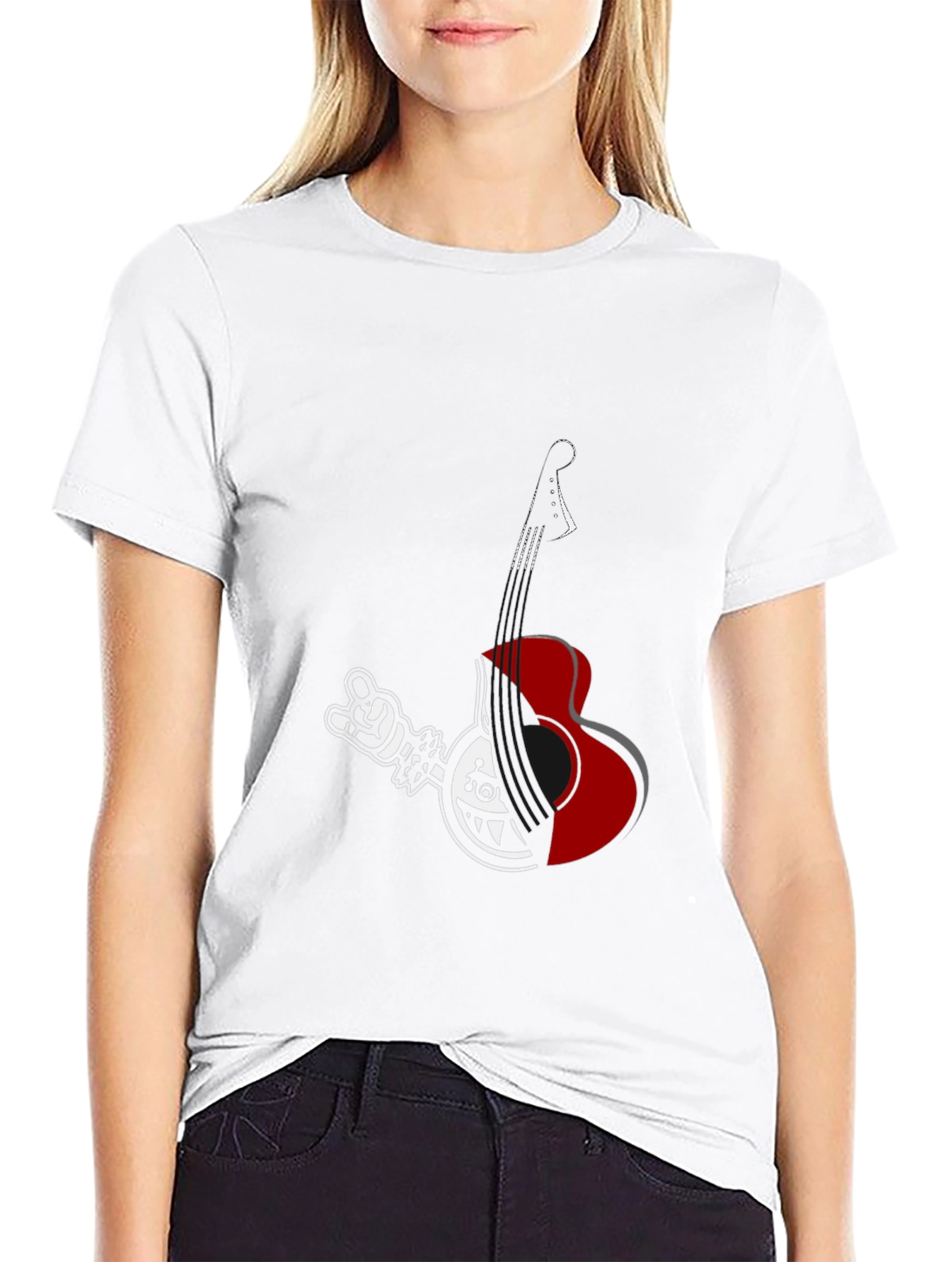 Rock Guitar Graphic T-Shirt - Cool Casual Tee