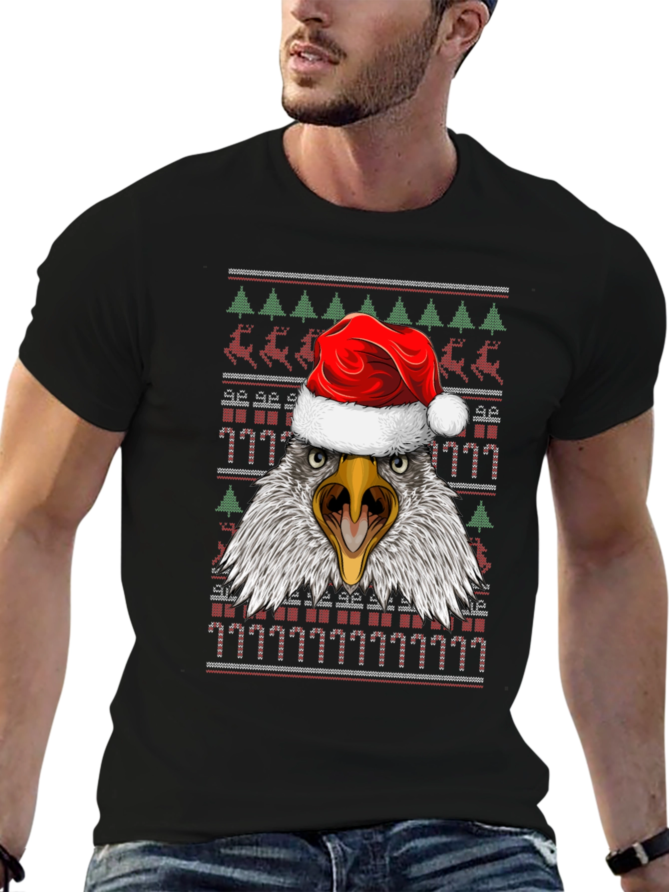 Eagle Christmas Ugly Sweater T-Shirt