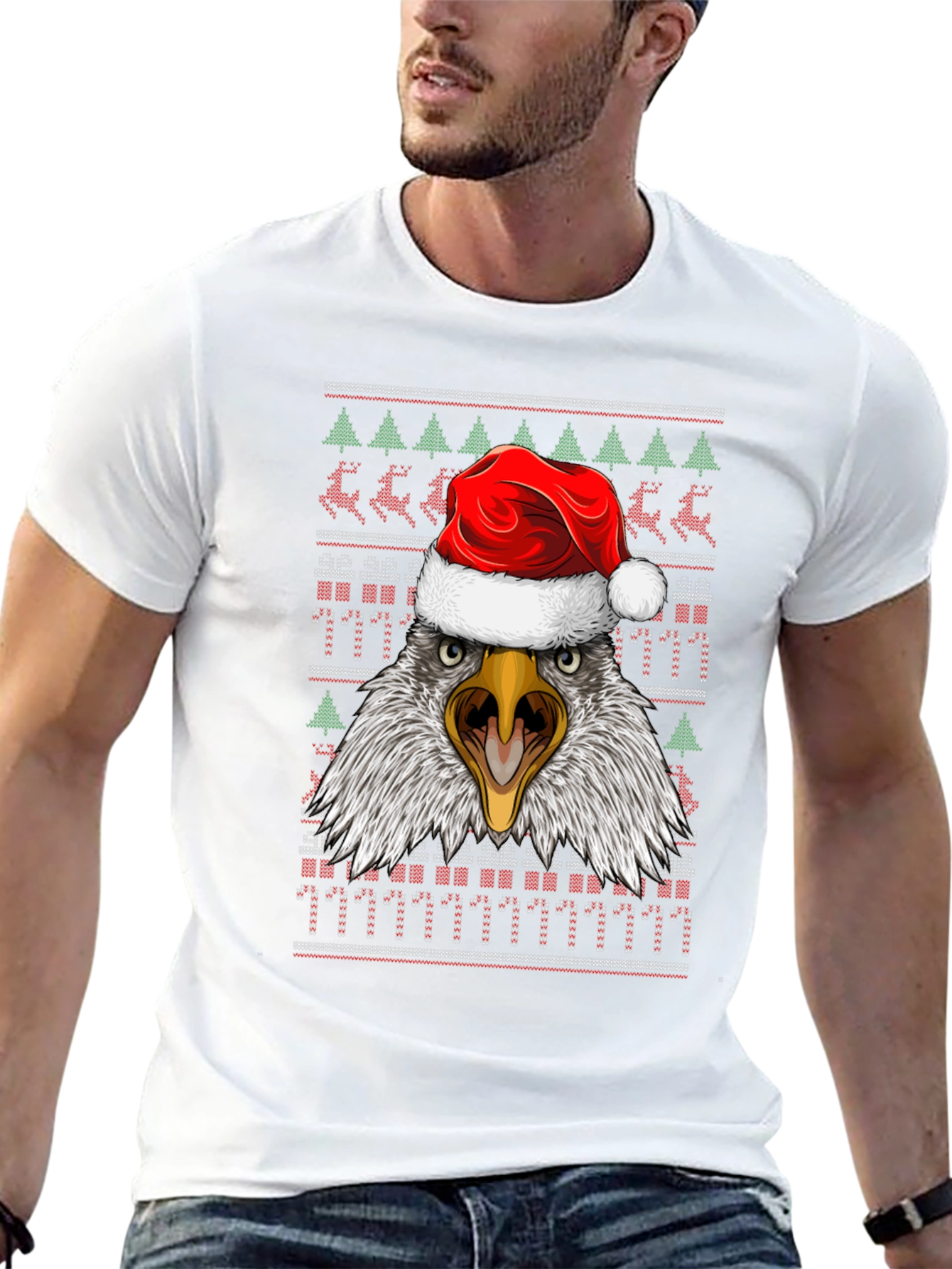 Eagle Christmas Ugly Sweater T-Shirt