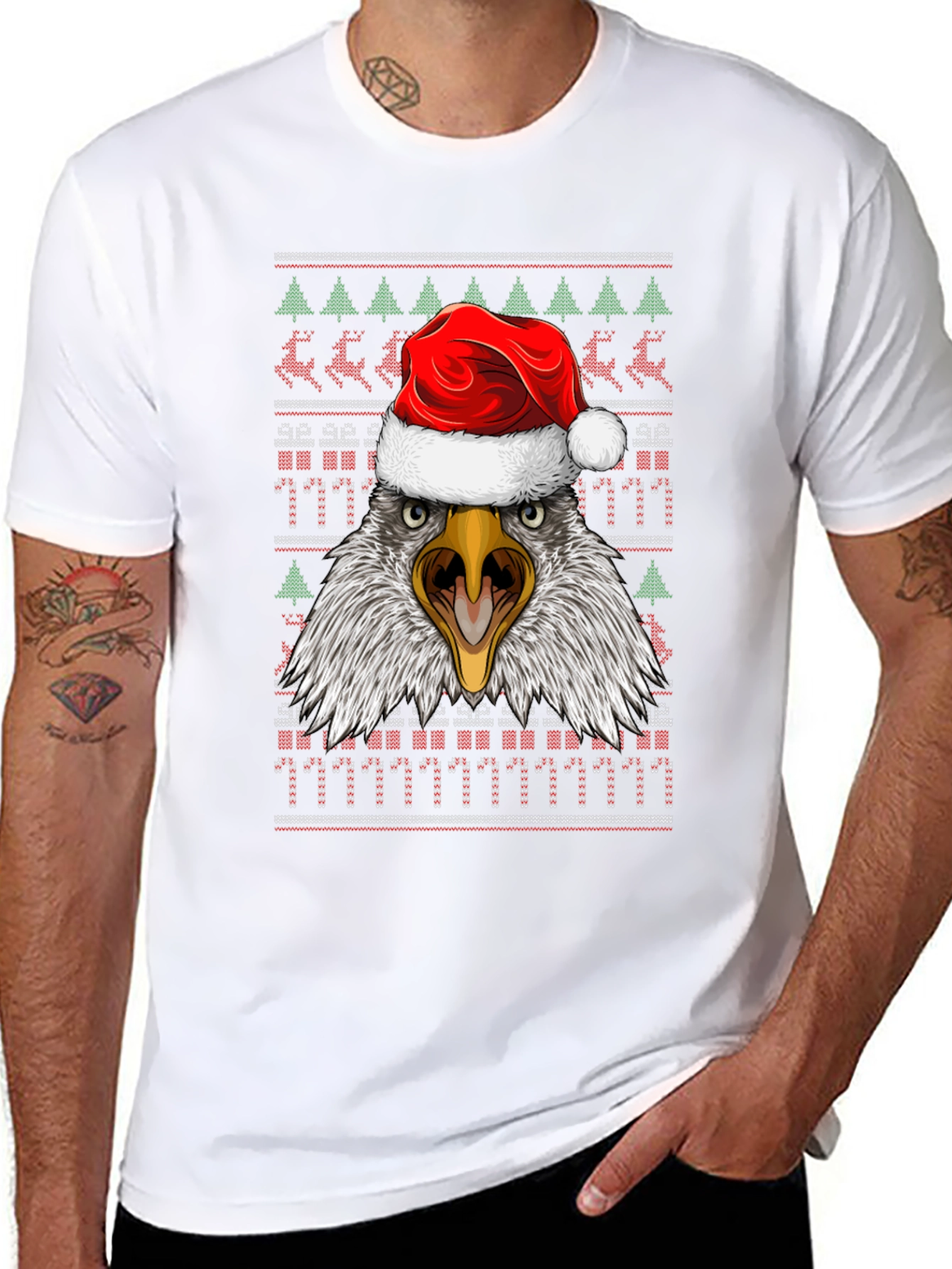 Eagle Christmas Ugly Sweater T-Shirt