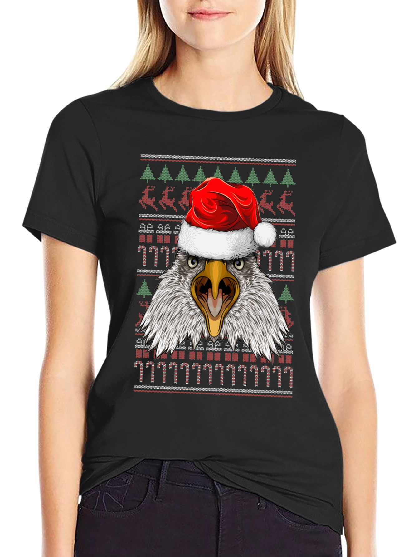 Eagle Christmas Ugly Sweater T-Shirt