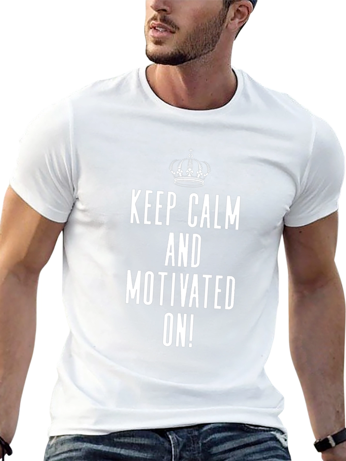 Keep Calm & Motivated On! Graphic Tee