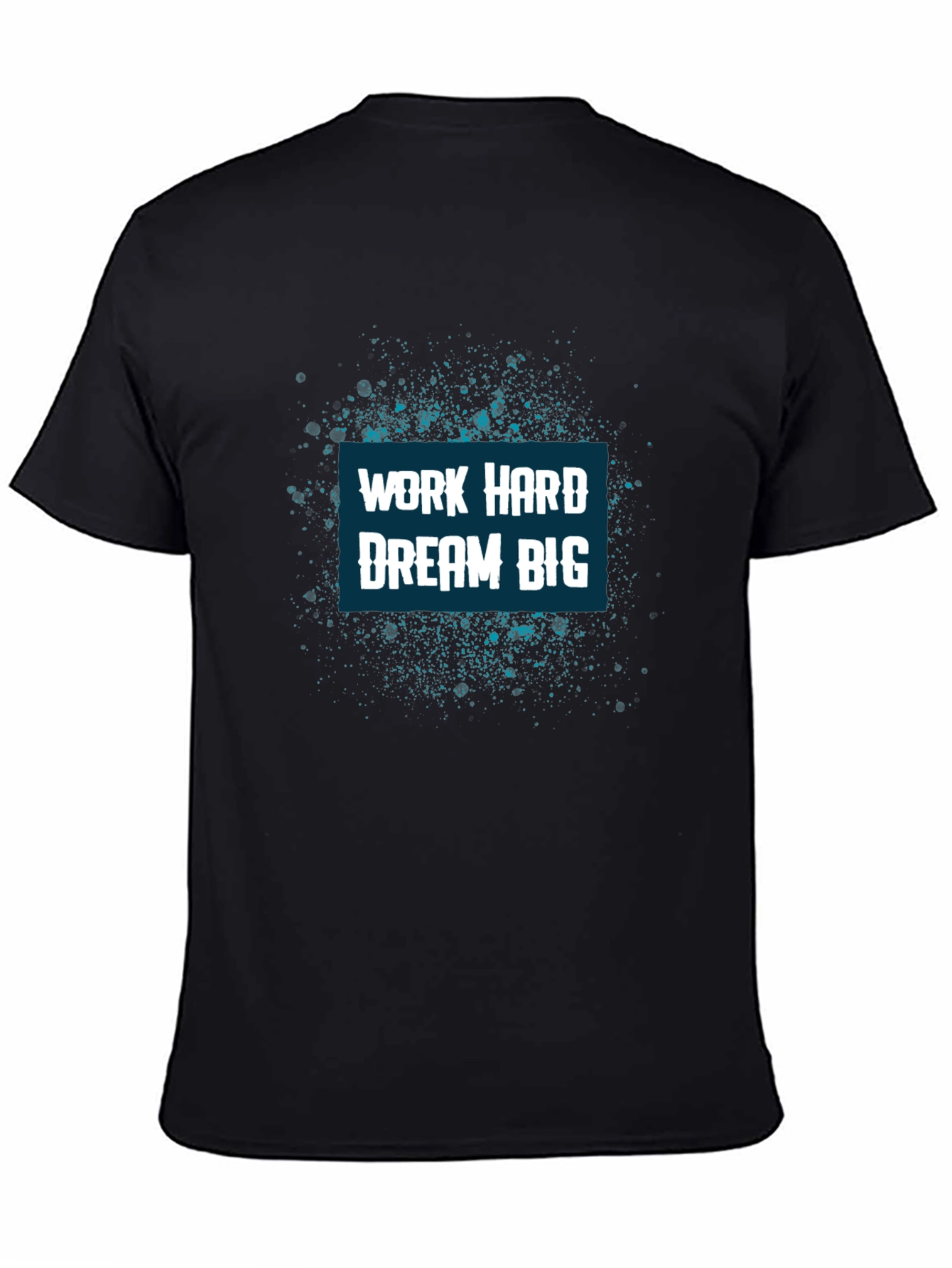 Work Hard Dream Big Graphic Tee - Black