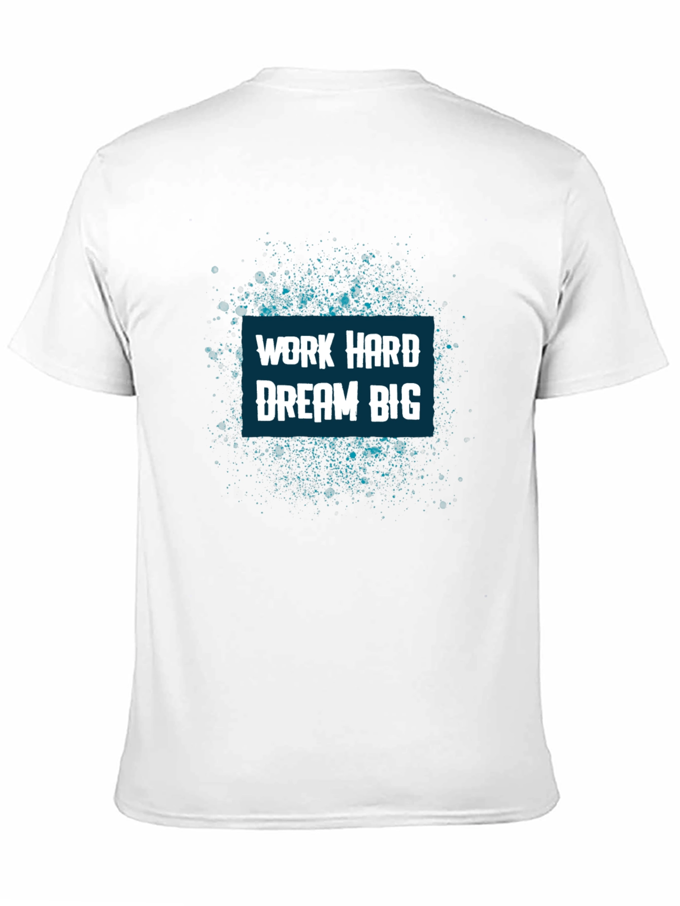 Work Hard Dream Big Graphic Tee - Black
