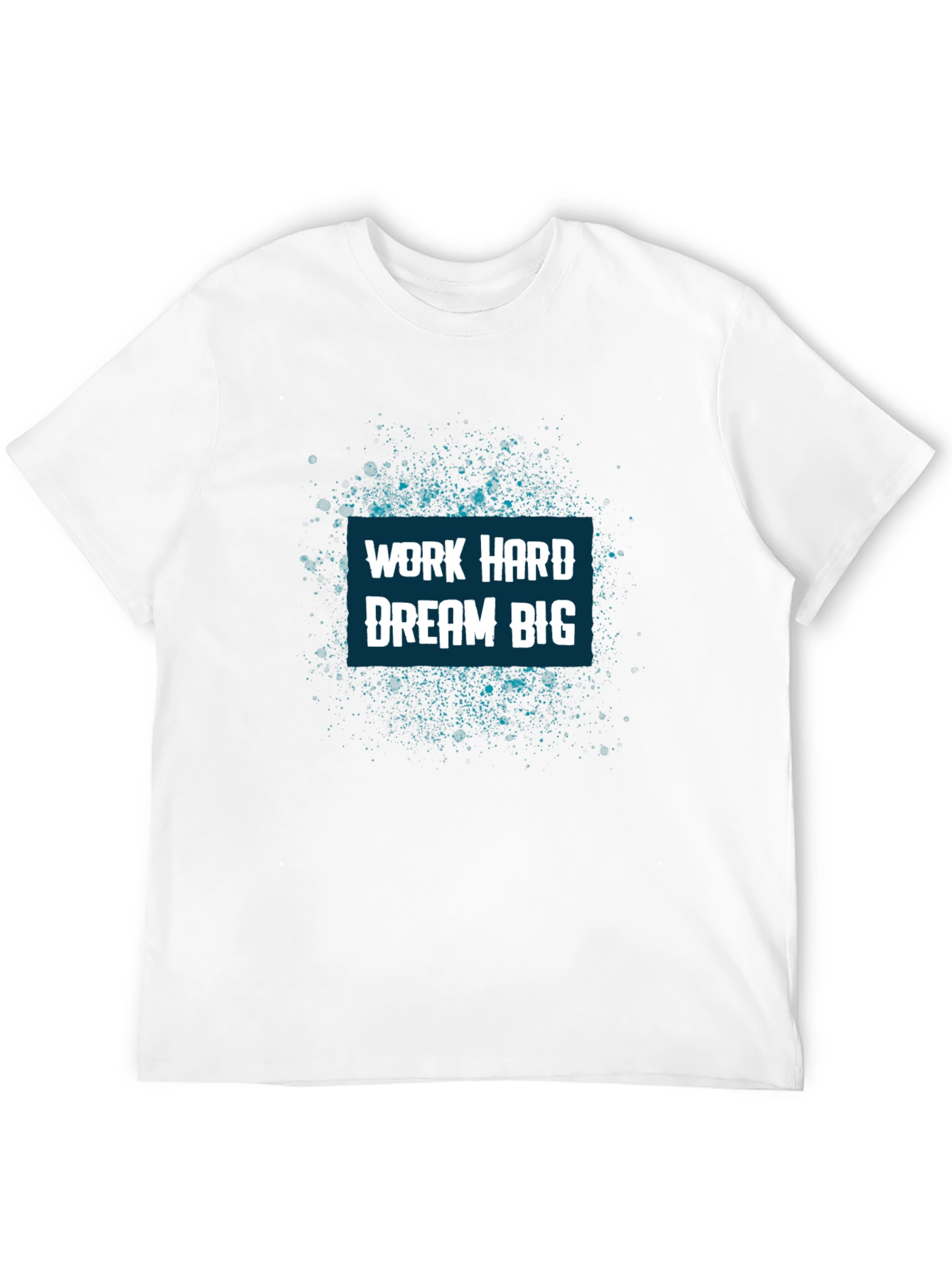Work Hard Dream Big Graphic Tee - Black