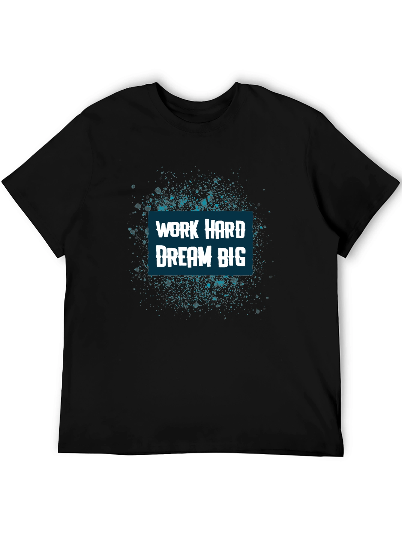 Work Hard Dream Big Graphic Tee - Black