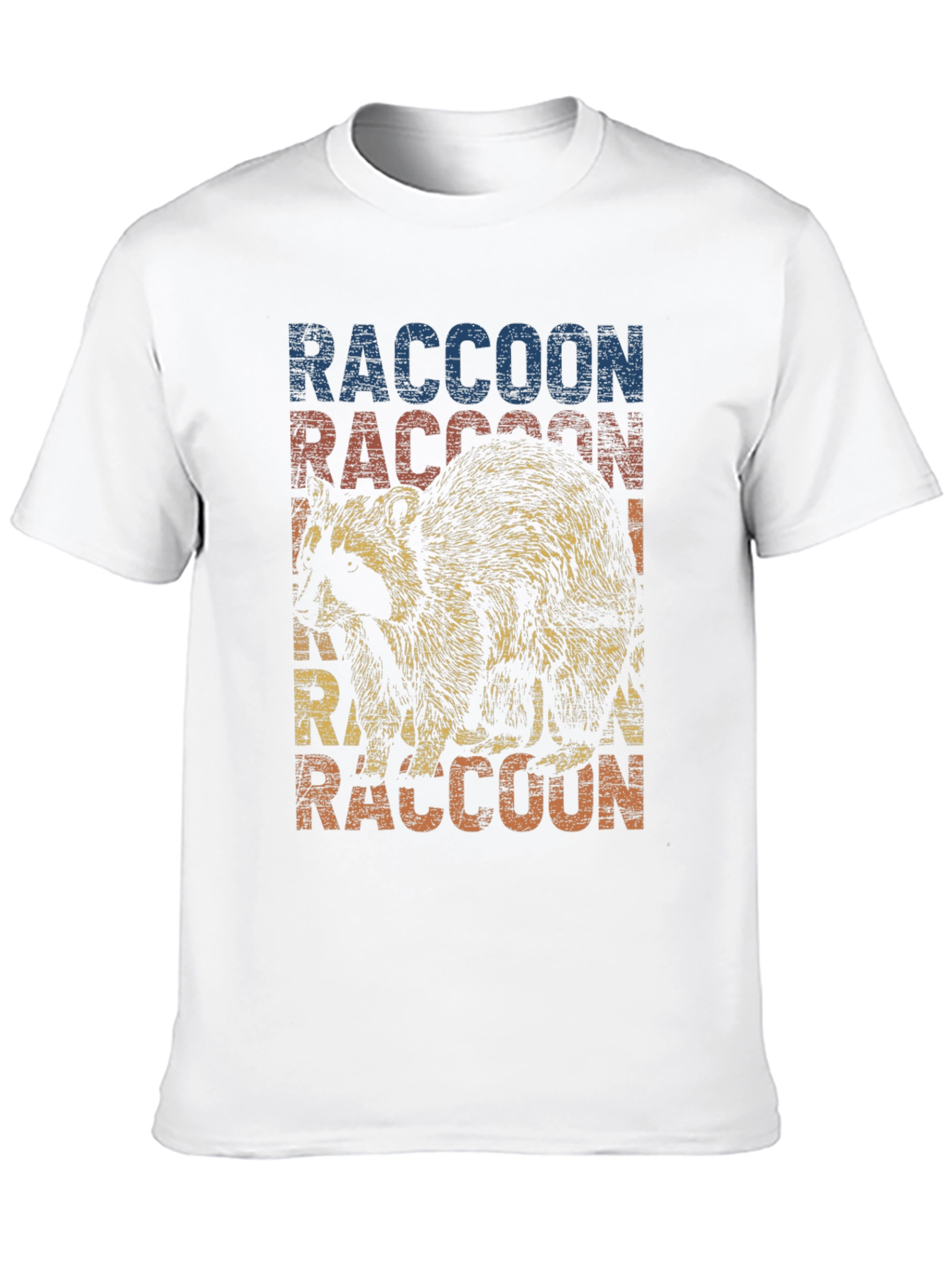 Retro Raccoon Graphic T-Shirt - Cool Animal Tee