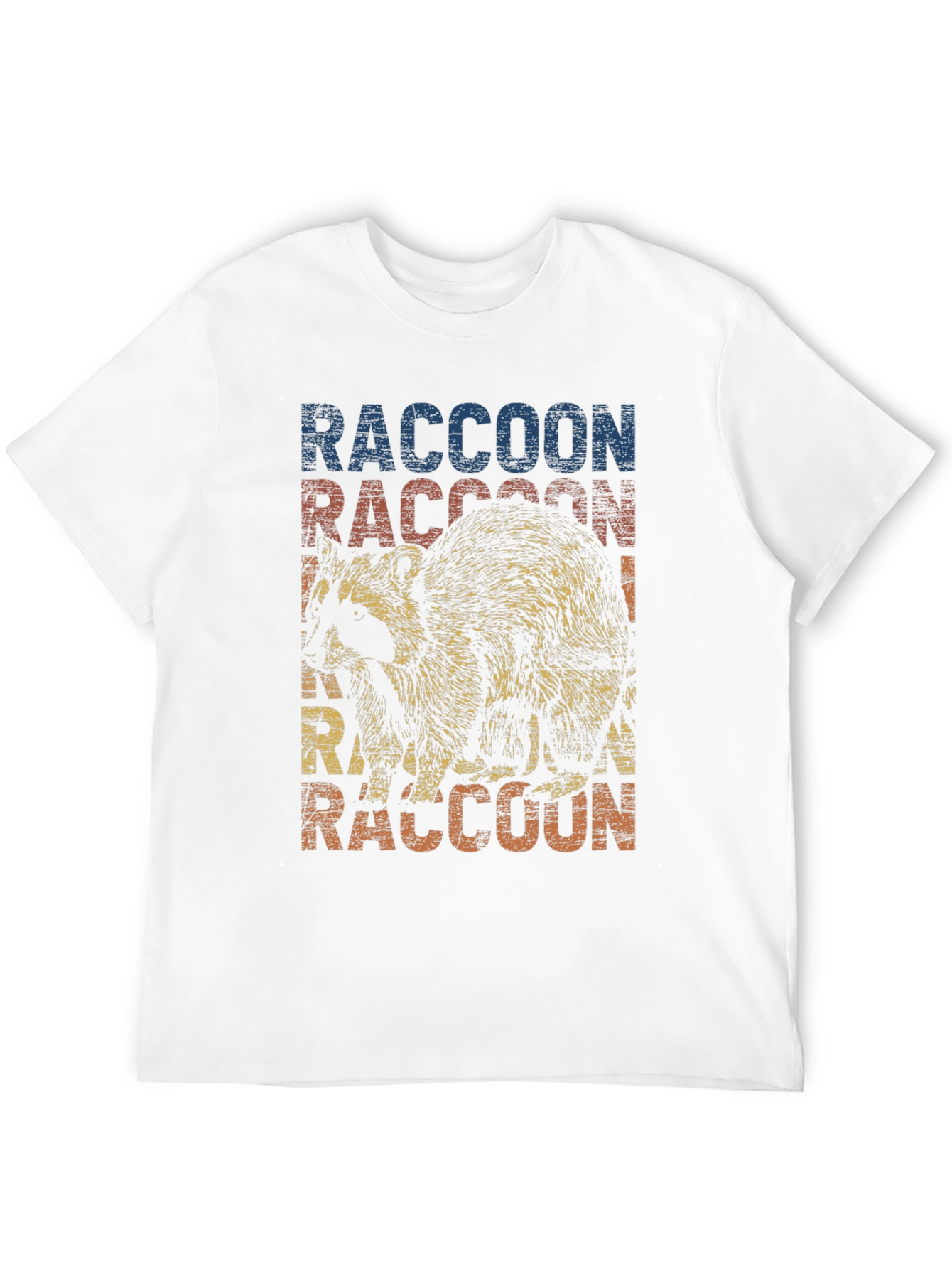 Retro Raccoon Graphic T-Shirt - Cool Animal Tee