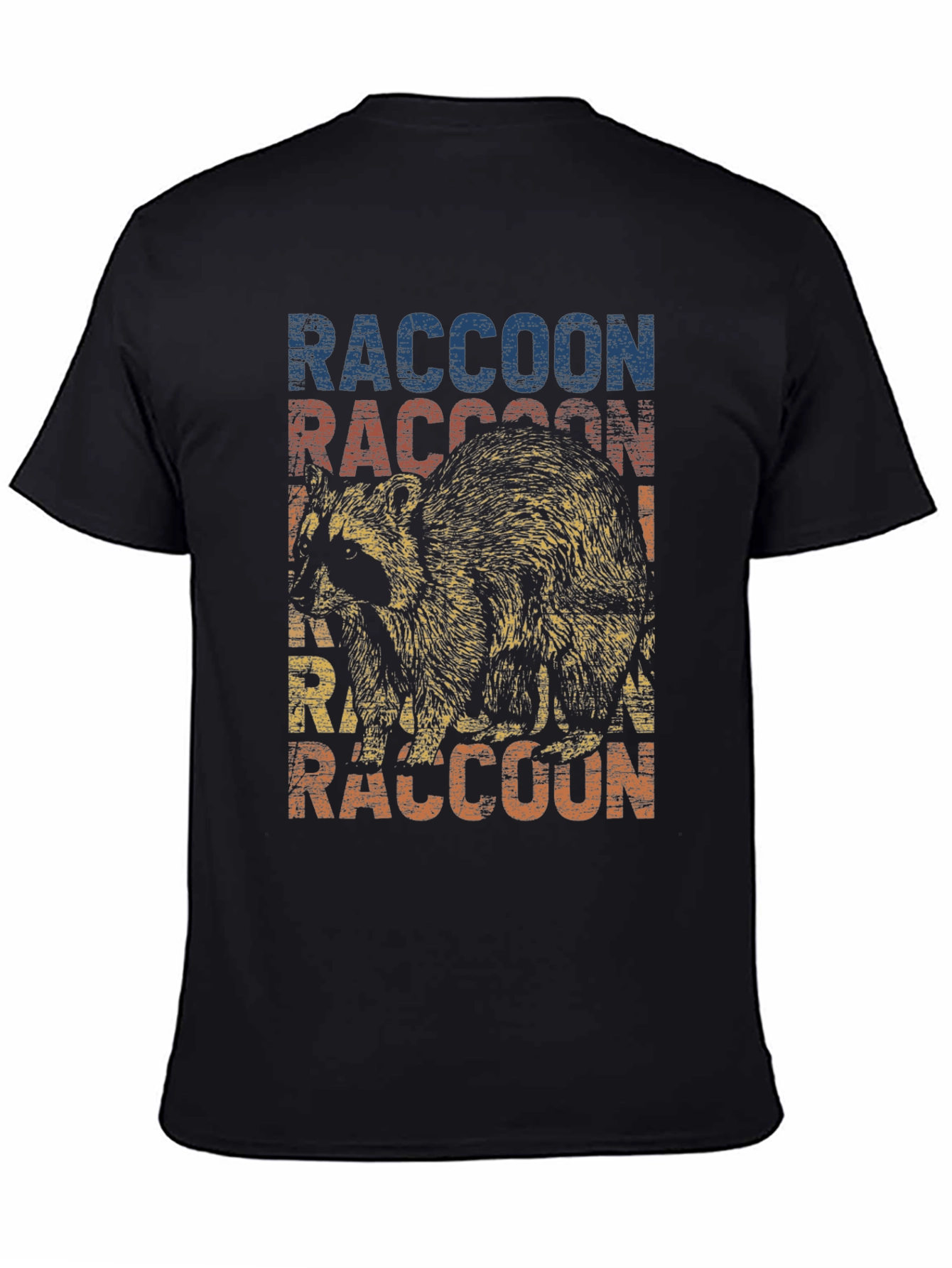 Retro Raccoon Graphic T-Shirt - Cool Animal Tee