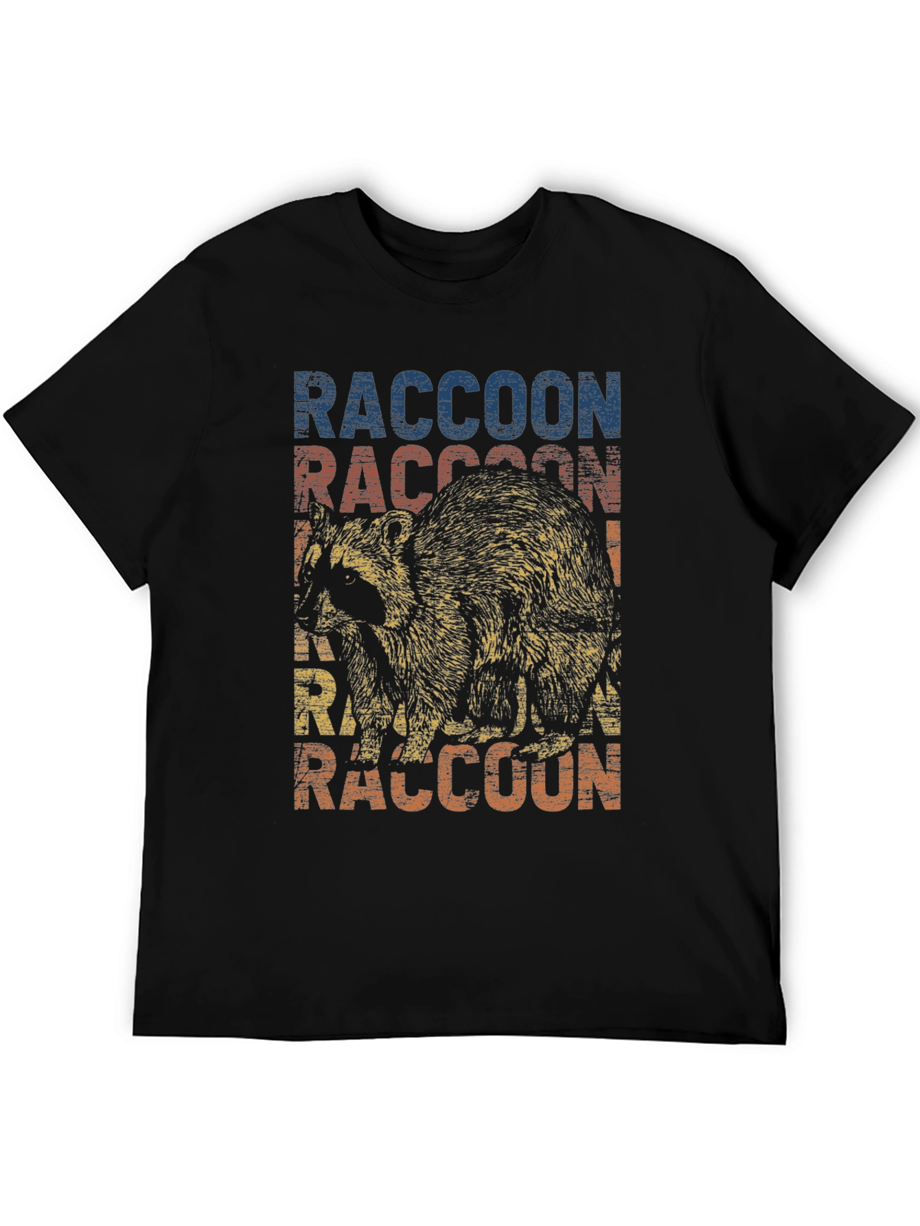 Retro Raccoon Graphic T-Shirt - Cool Animal Tee