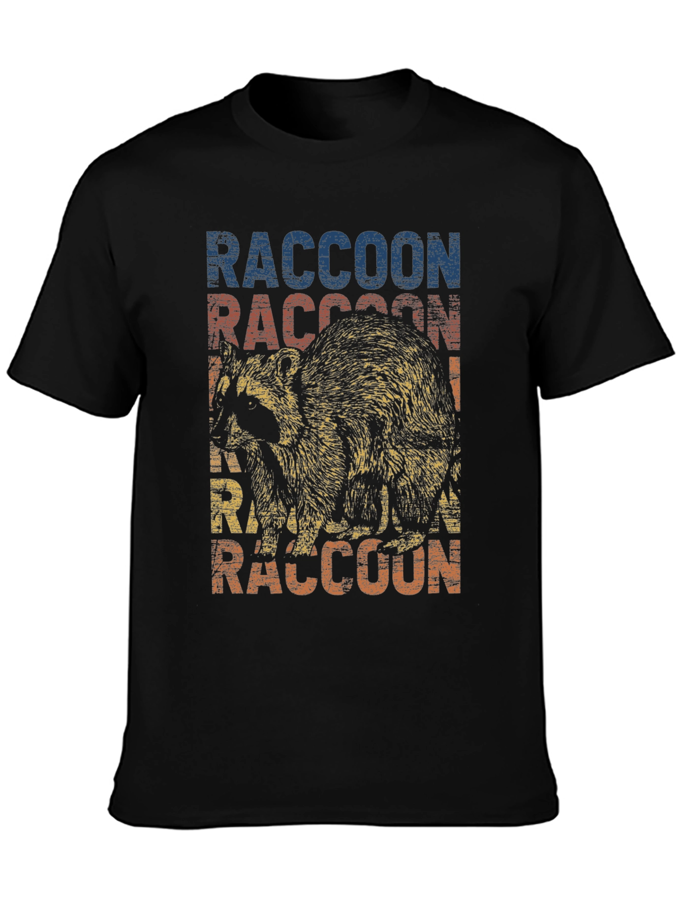 Retro Raccoon Graphic T-Shirt - Cool Animal Tee