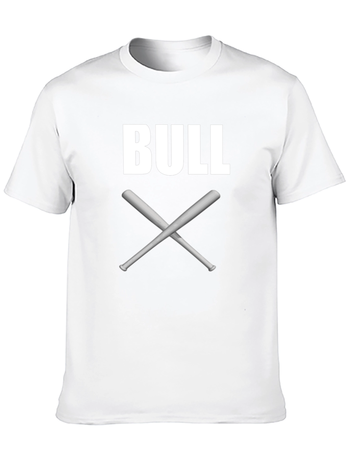 Bull Crossed Bats Graphic T-Shirt