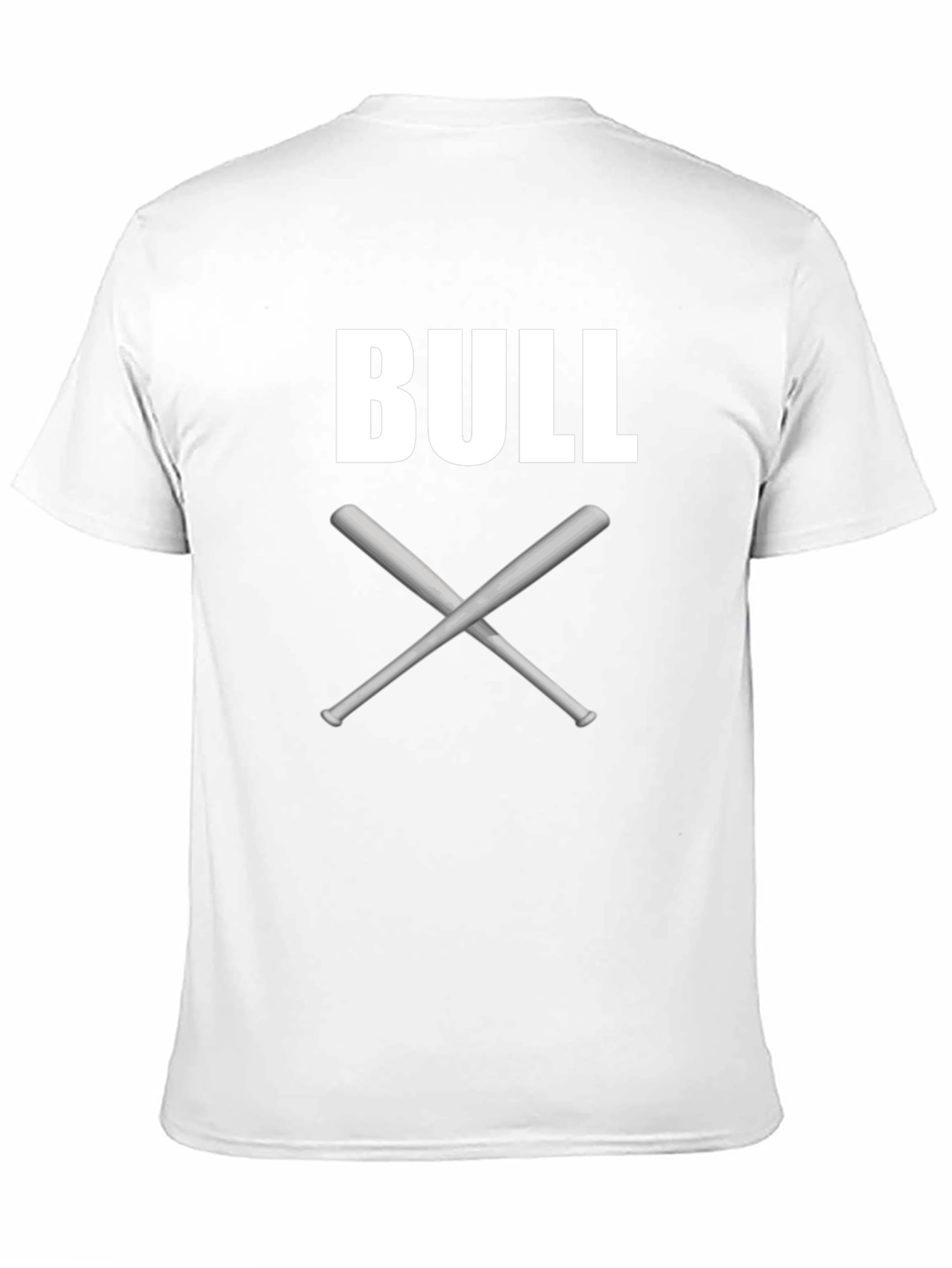Bull Crossed Bats Graphic T-Shirt