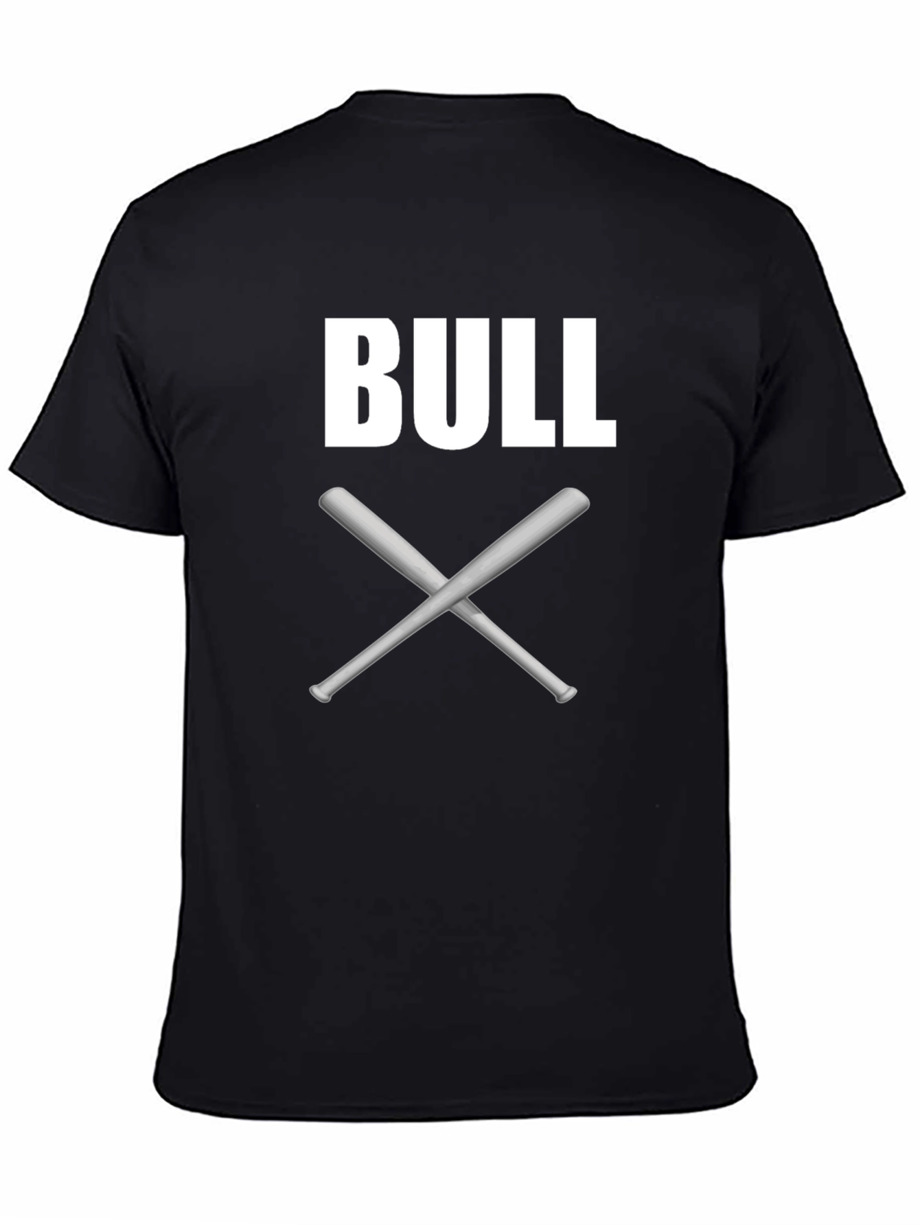 Bull Crossed Bats Graphic T-Shirt