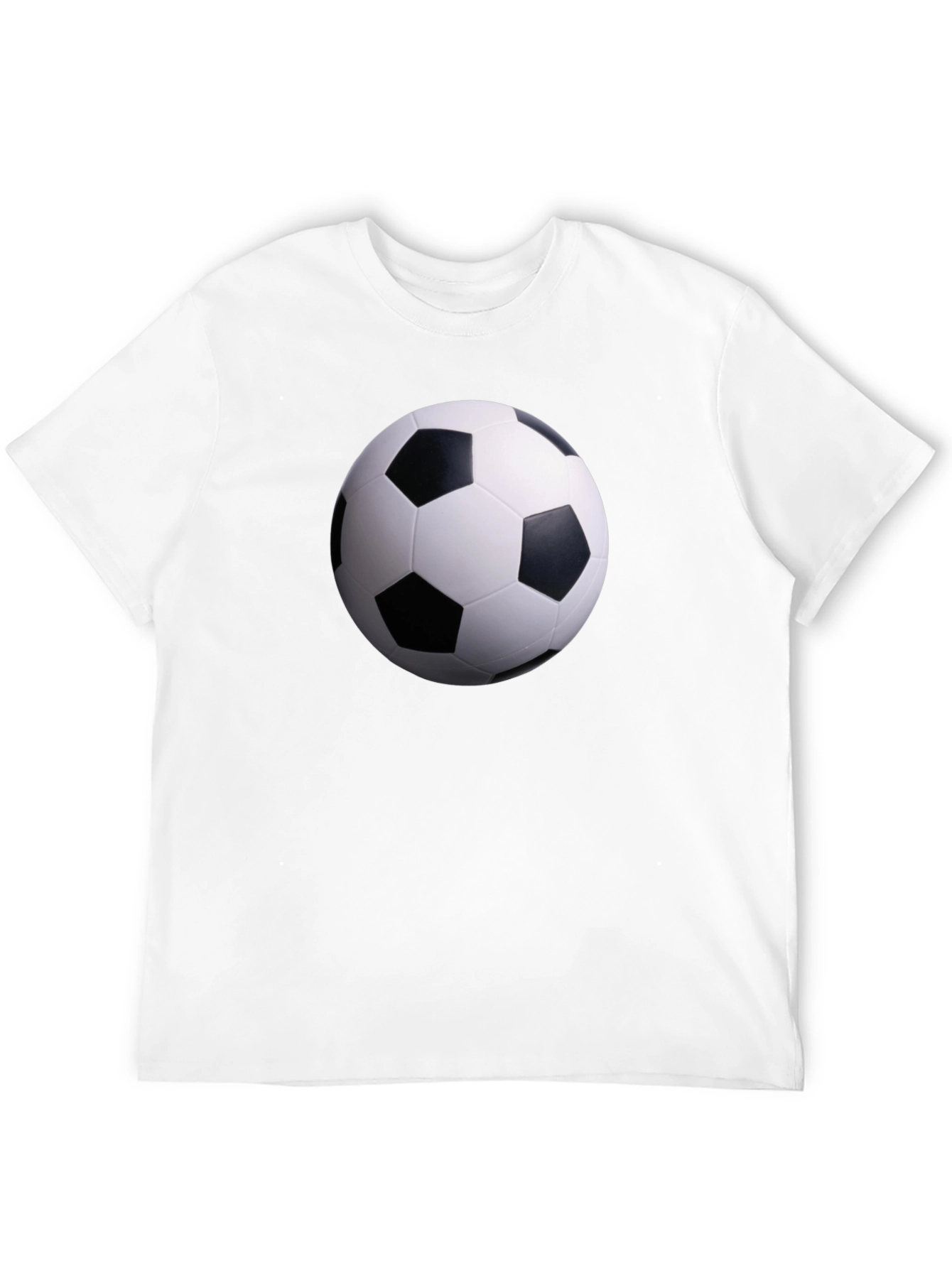 Soccer Ball Graphic Black T-Shirt