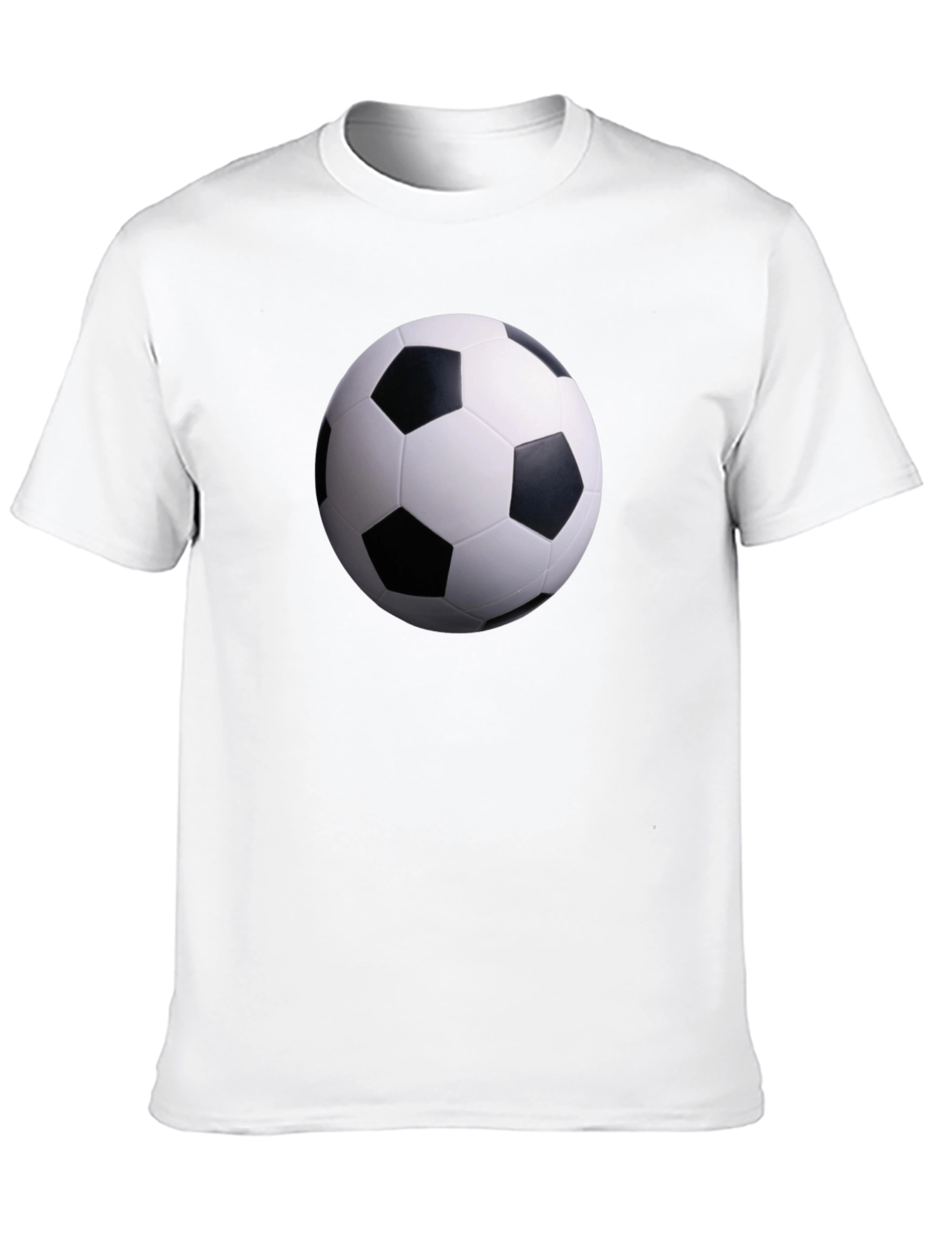 Soccer Ball Graphic Black T-Shirt