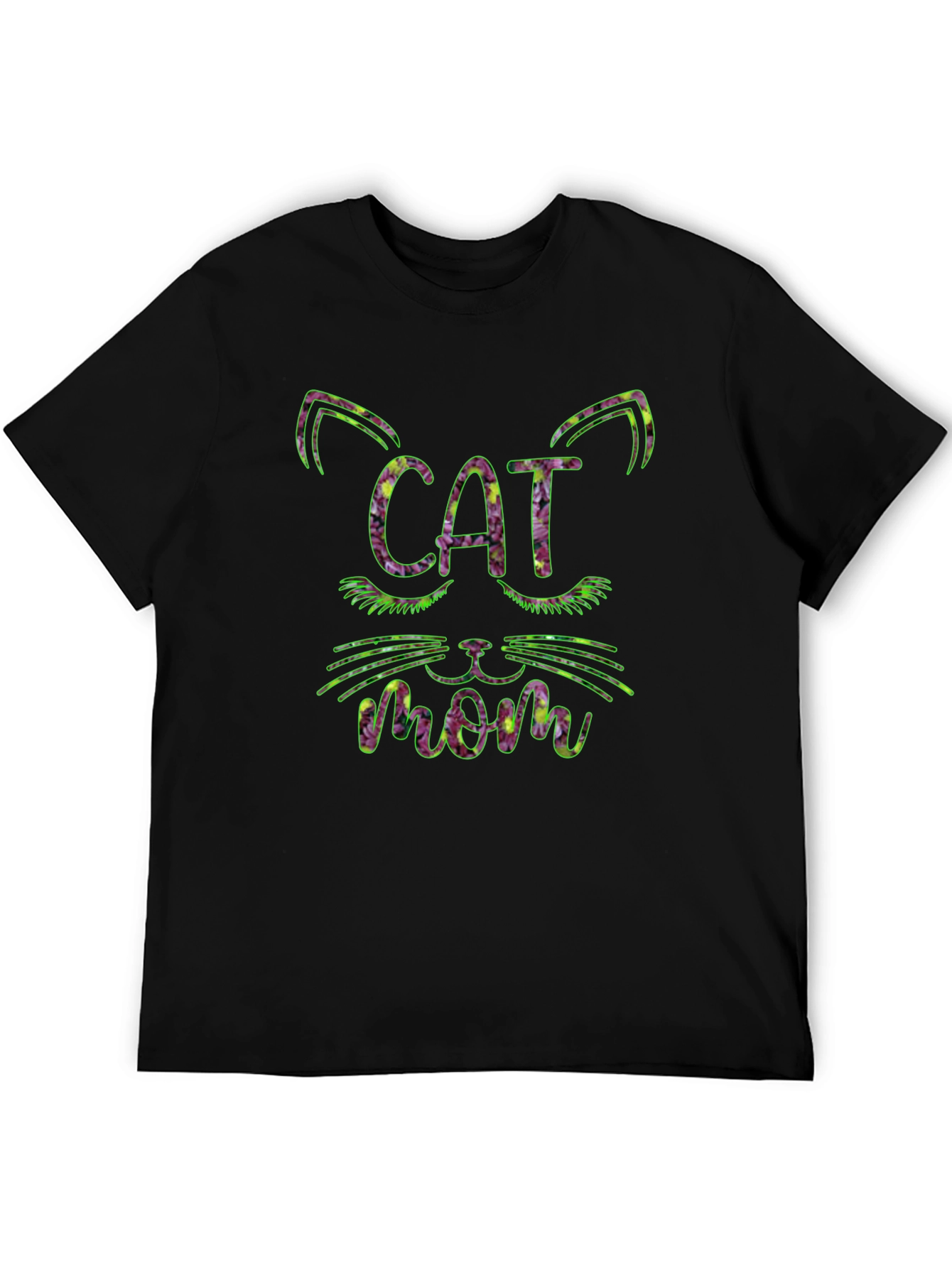 Cat Mom Floral T-Shirt