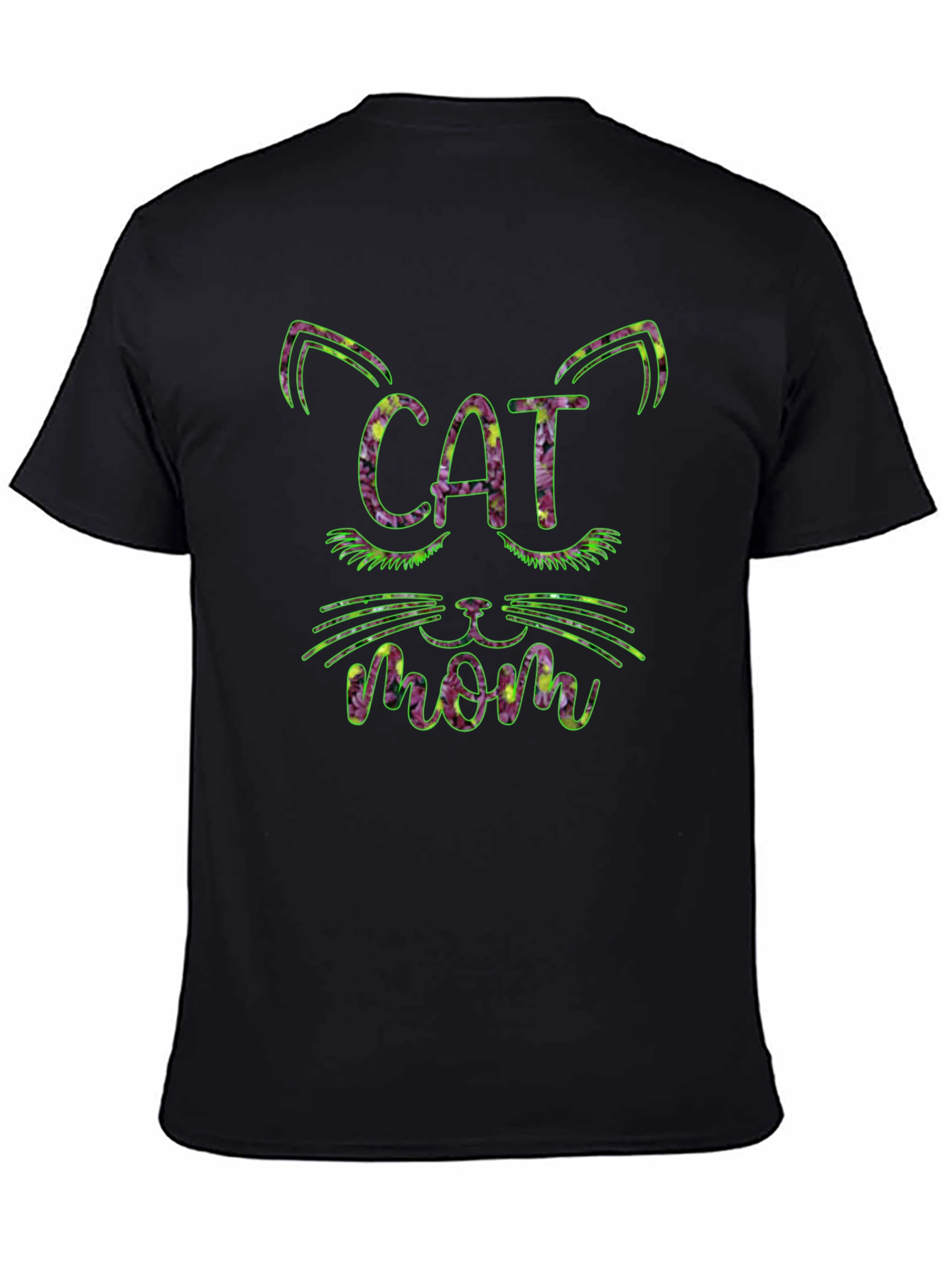 Cat Mom Floral T-Shirt