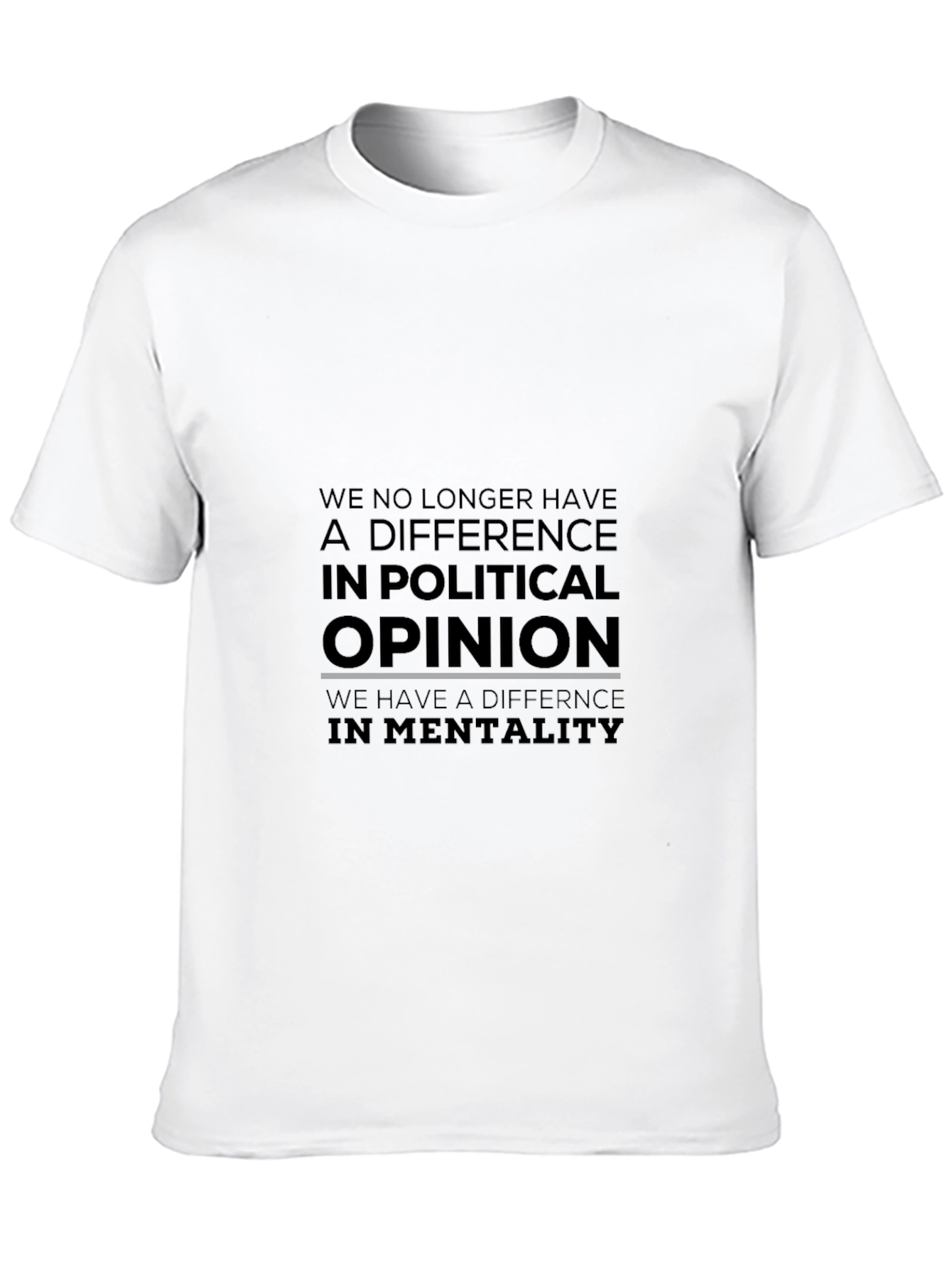 Political Opinion Graphic T-Shirt - Black