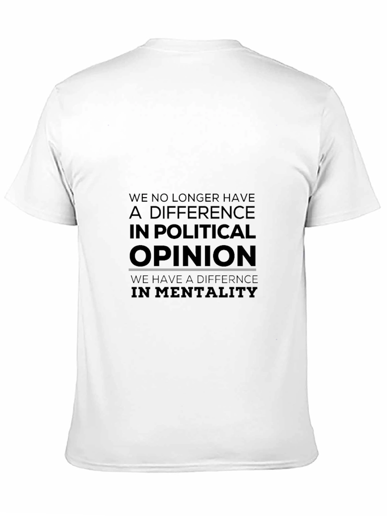 Political Opinion Graphic T-Shirt - Black