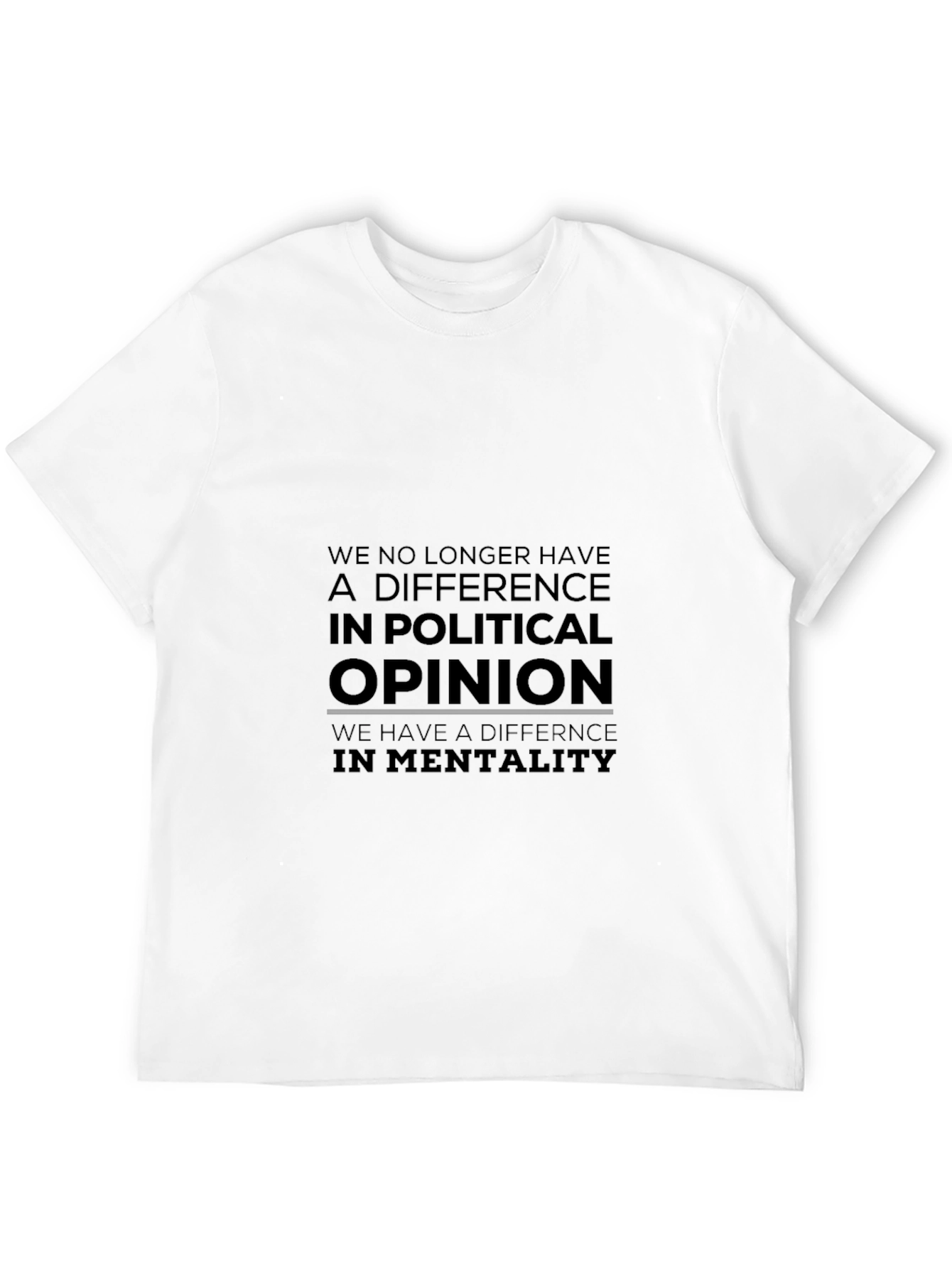 Political Opinion Graphic T-Shirt - Black