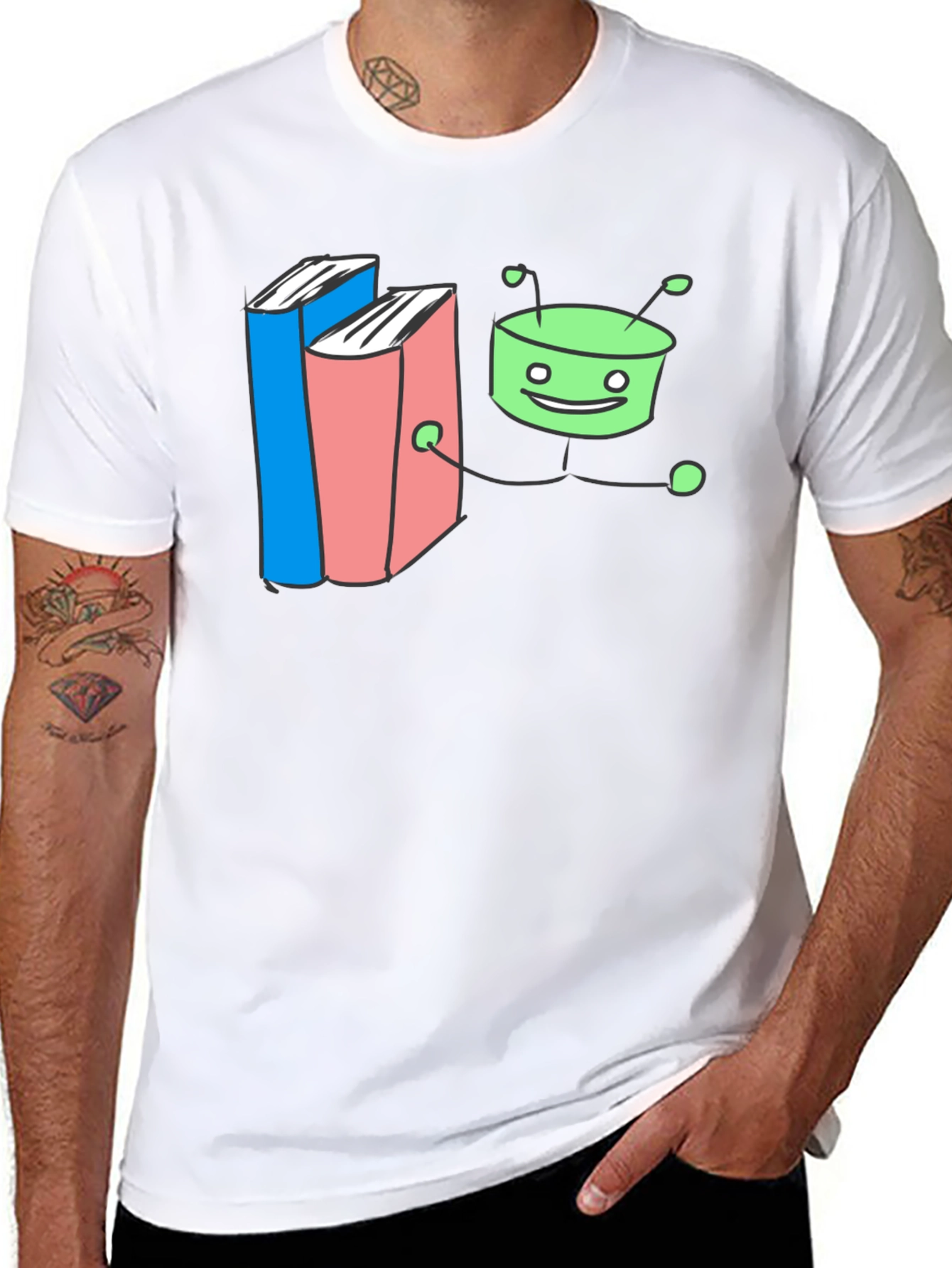 Bookworm T-Shirt - Quirky Reader Tee