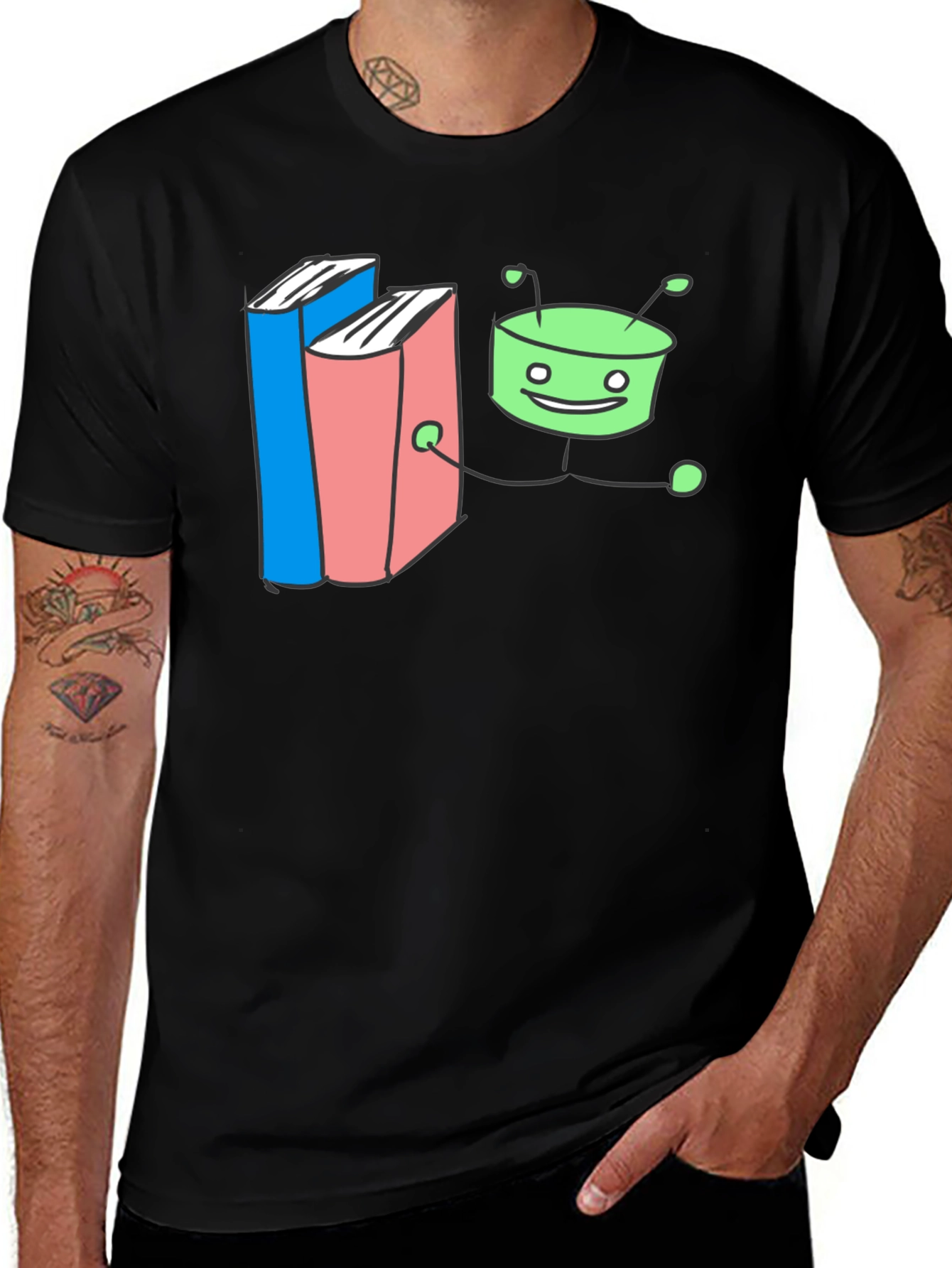 Bookworm T-Shirt - Quirky Reader Tee