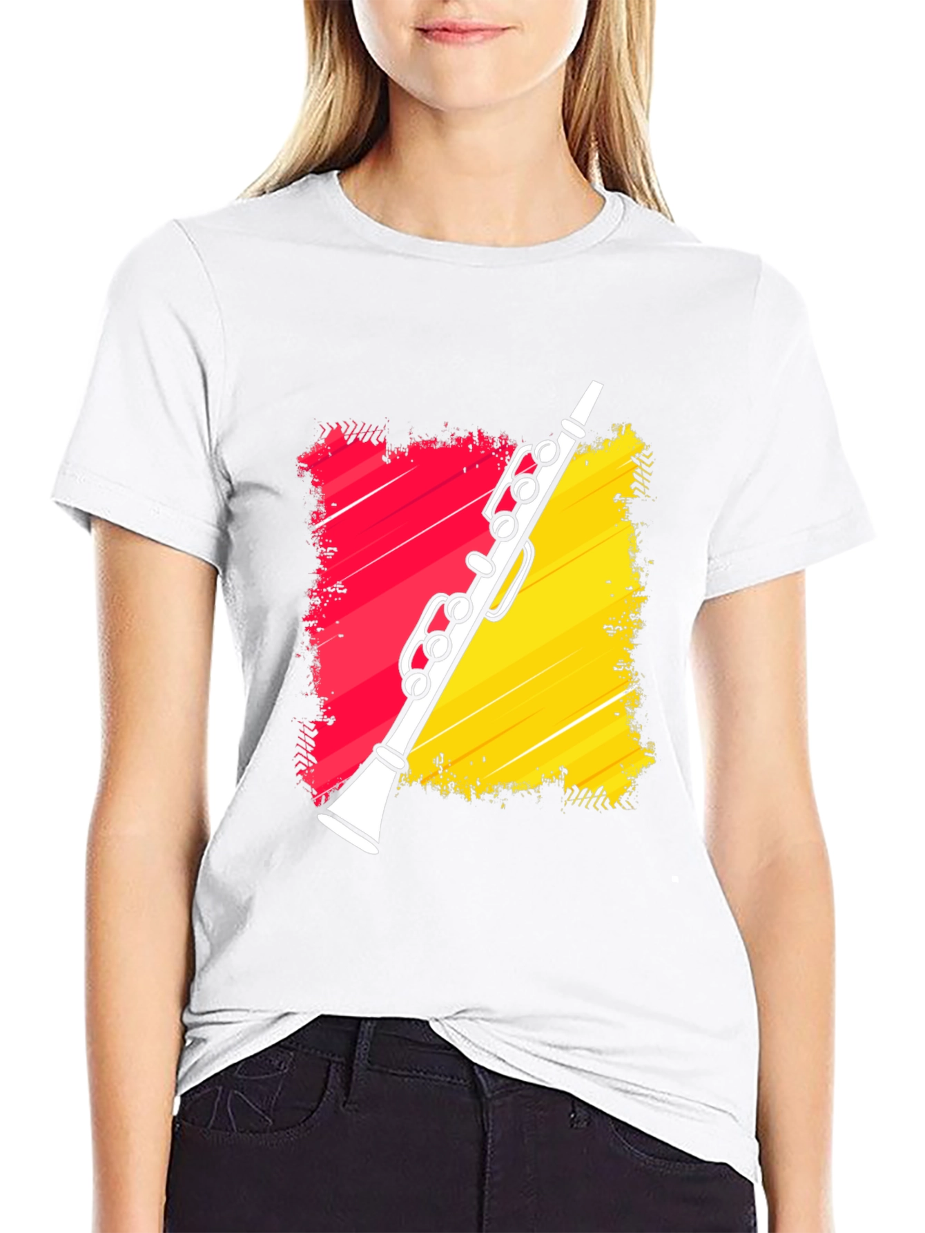 Clarinet Graphic Tee - Musical Instrument T-Shirt