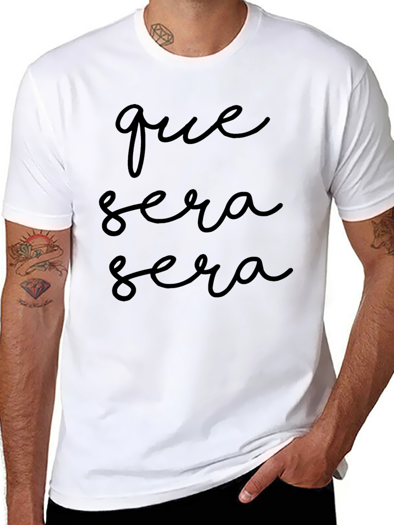 Que Sera Sera T-Shirt - Classic Black Tee