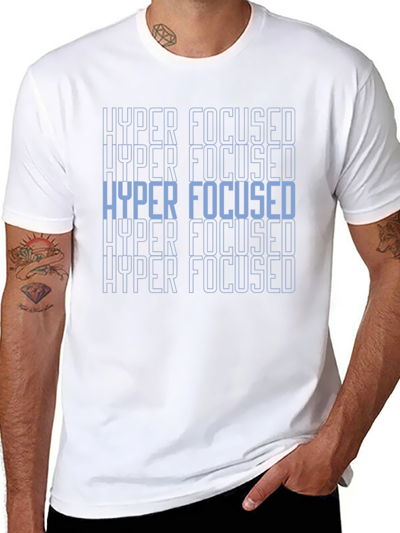 Hyper Focused Graphic T-Shirt - Mens Black Tee