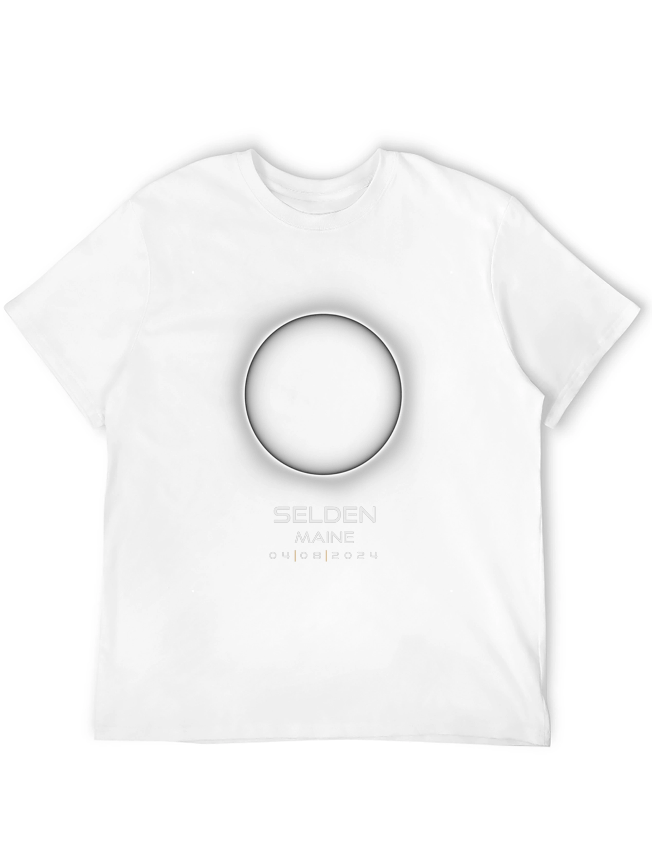 Selden Maine Eclipse 04 08 2024 Black T-Shirt