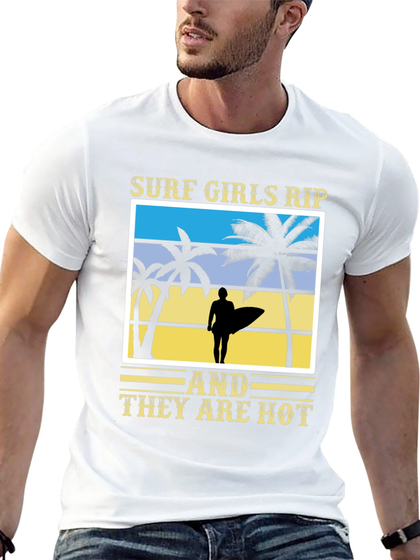 Surf Girls Graphic Tee - Beach Vibes T-Shirt