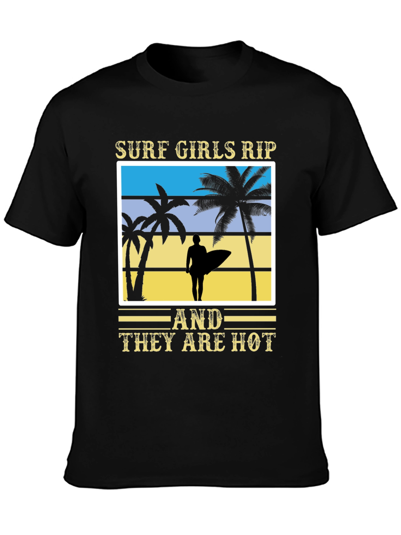 Surf Girls Graphic Tee - Beach Vibes T-Shirt
