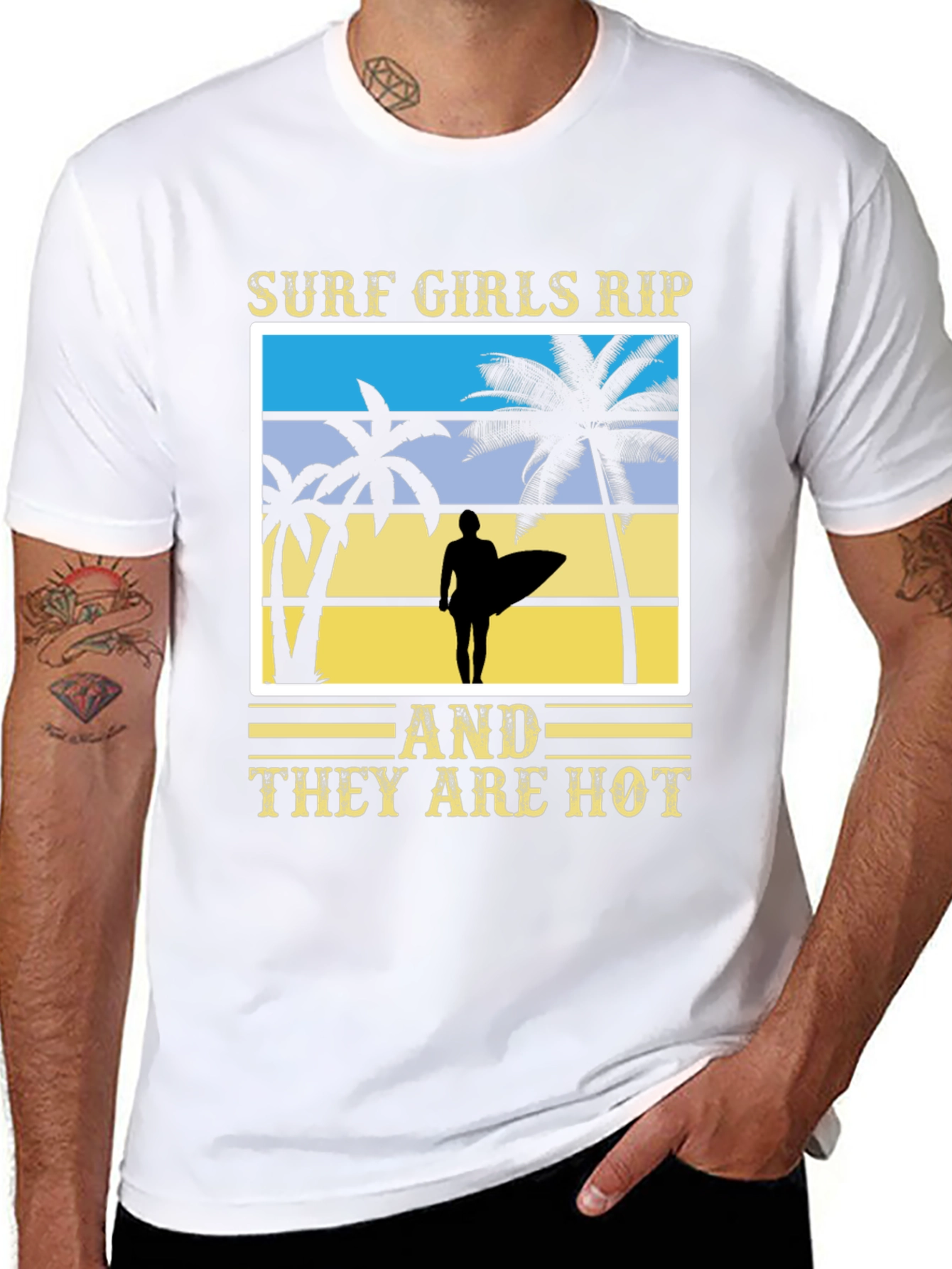 Surf Girls Graphic Tee - Beach Vibes T-Shirt