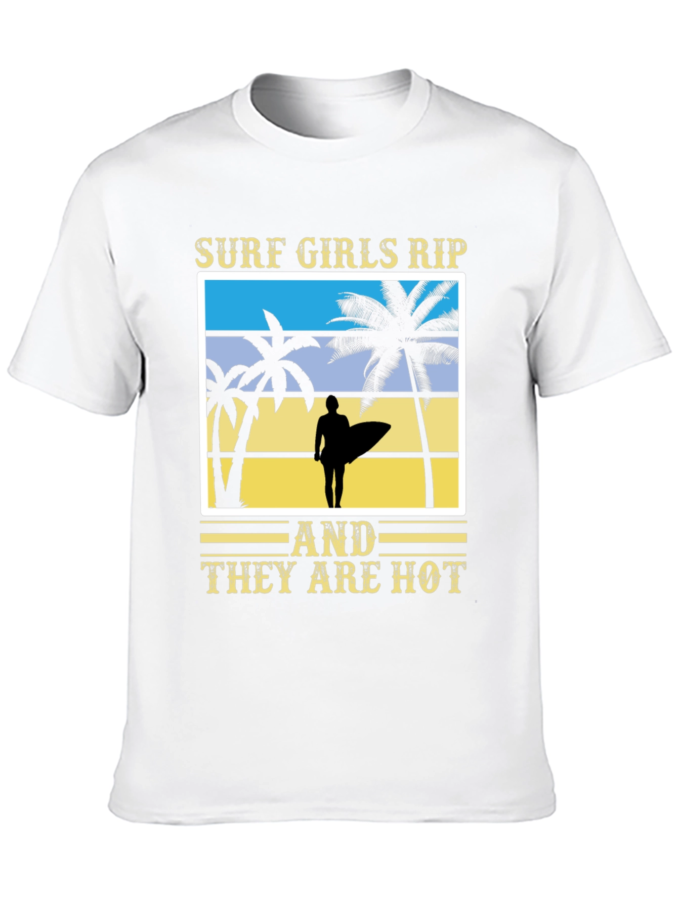 Surf Girls Graphic Tee - Beach Vibes T-Shirt