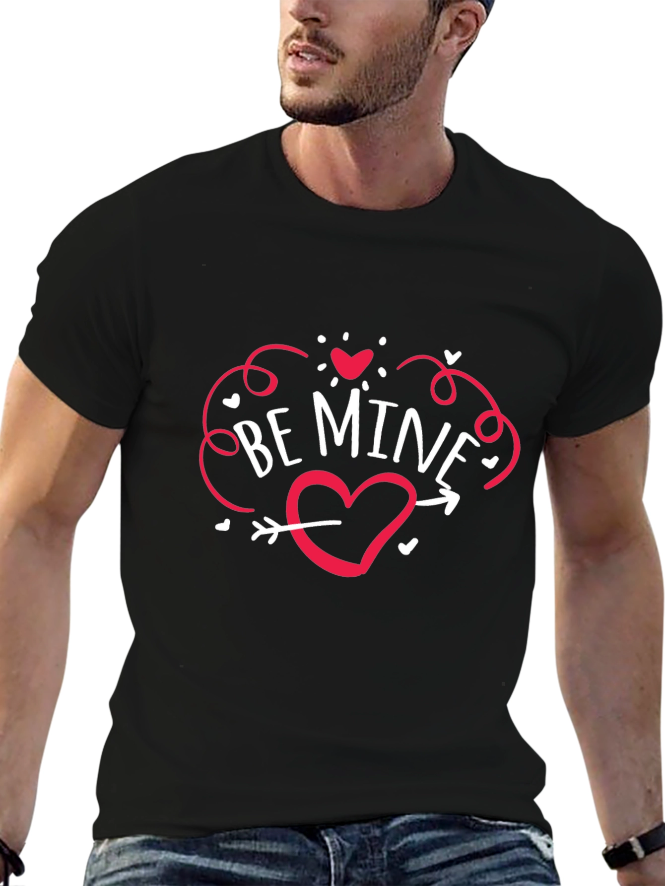 Be Mine Heart Valentines Day T-Shirt