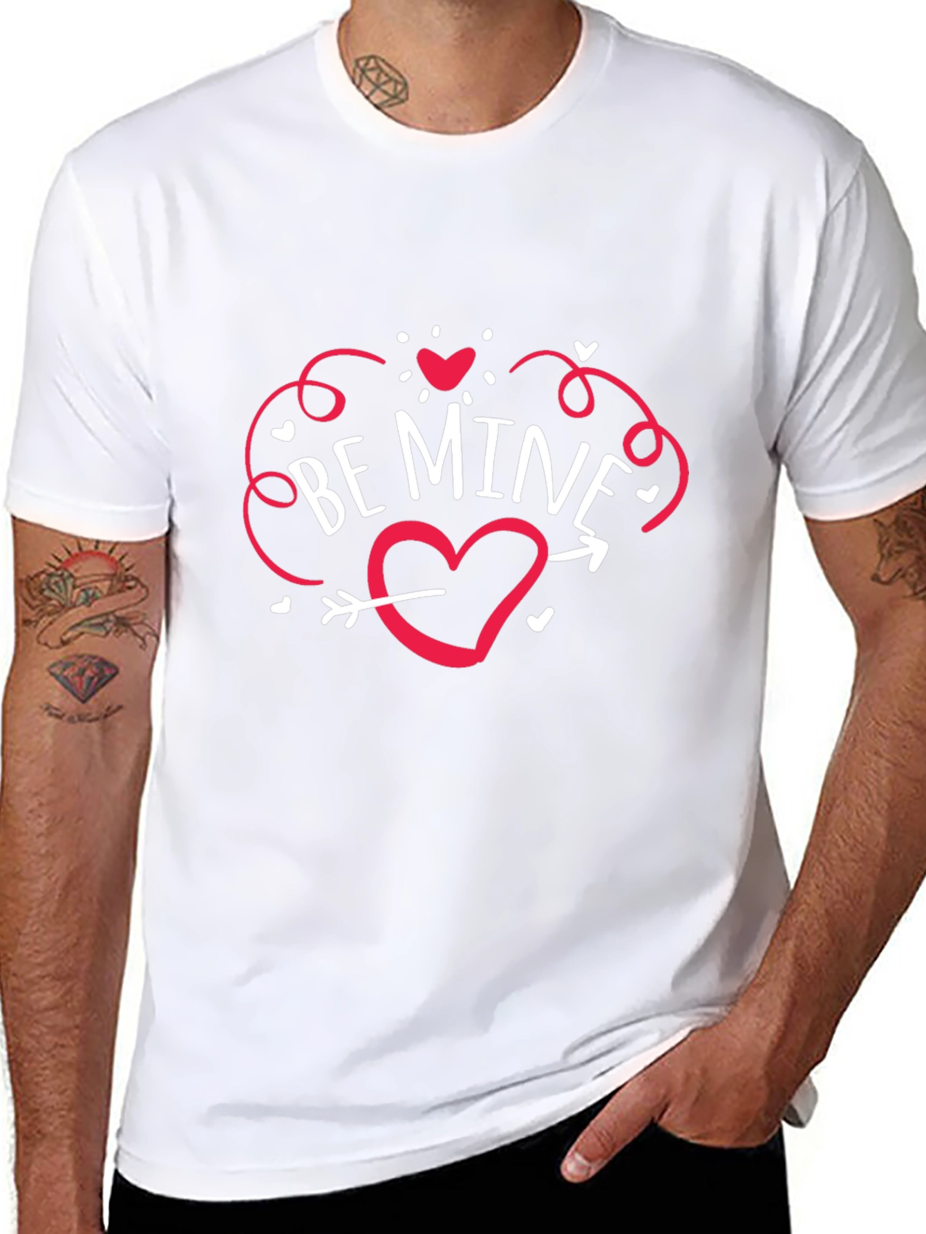 Be Mine Heart Valentines Day T-Shirt