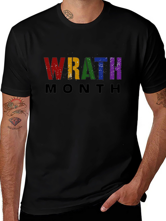 Wrath Month Colorful Graphic T-Shirt