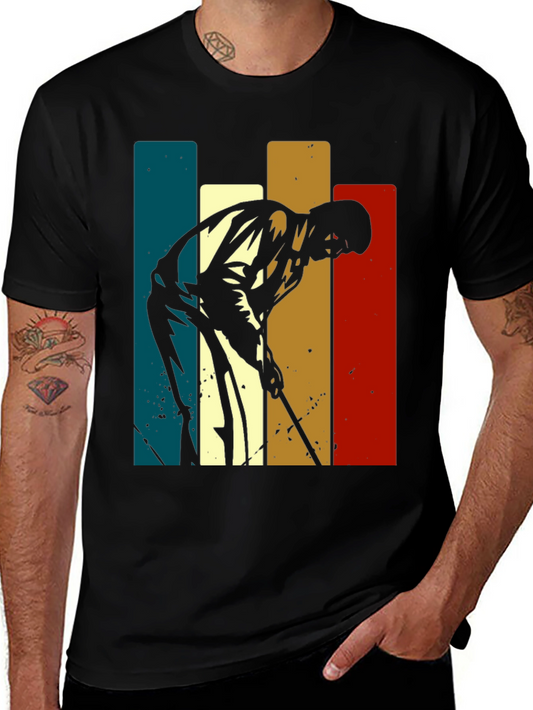 Retro Golf Player T-Shirt - Vintage Style Tee