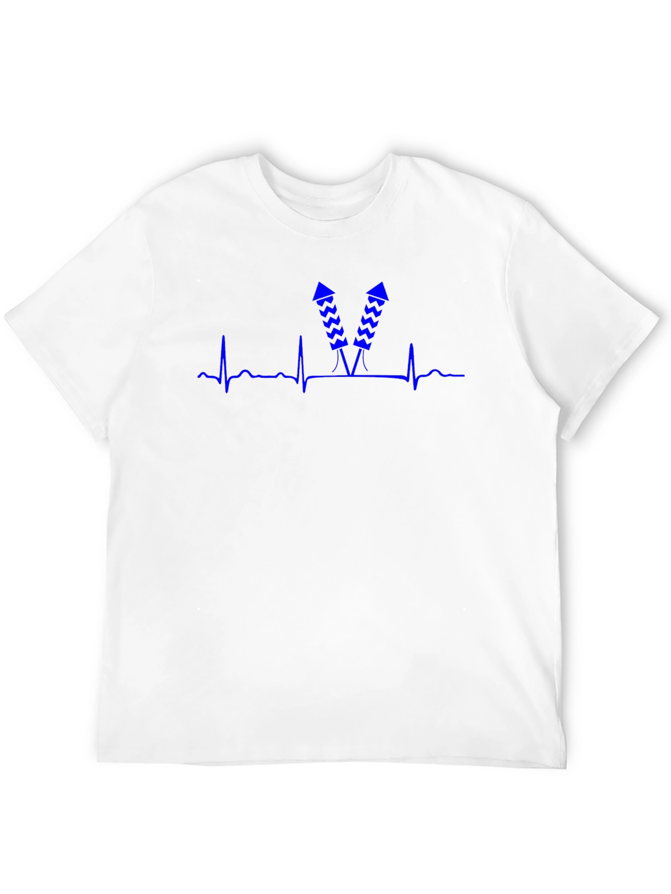Heartbeat Fireworks T-Shirt - Black