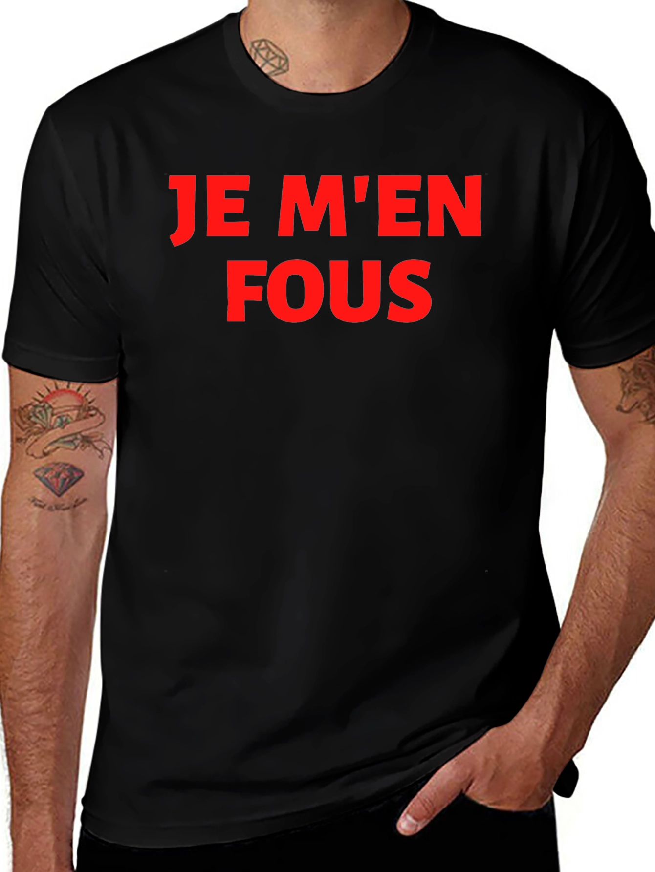 Je Men Fous Graphic Tee - Sarcastic T-Shirt