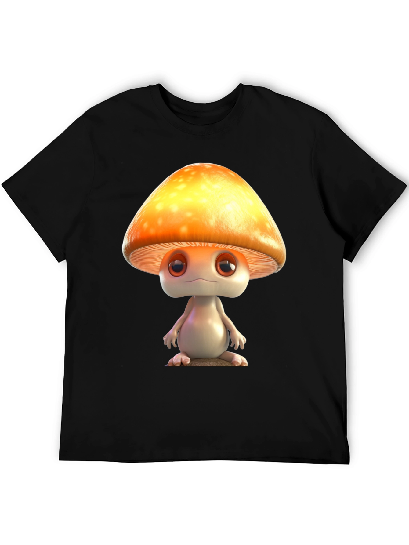 Mushroom Character Graphic T-Shirt