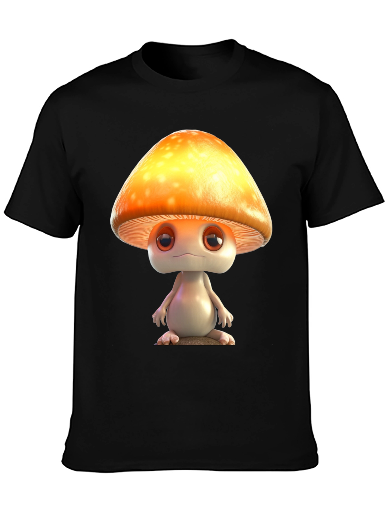 Mushroom Character Graphic T-Shirt
