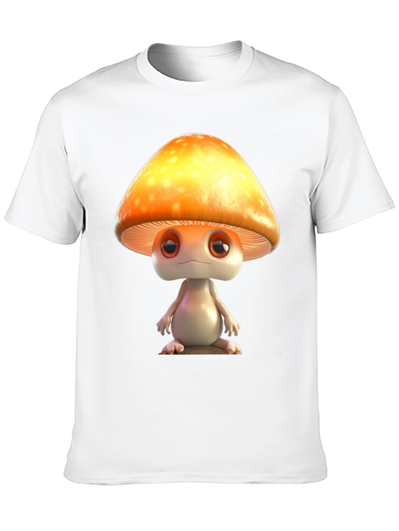 Mushroom Character Graphic T-Shirt