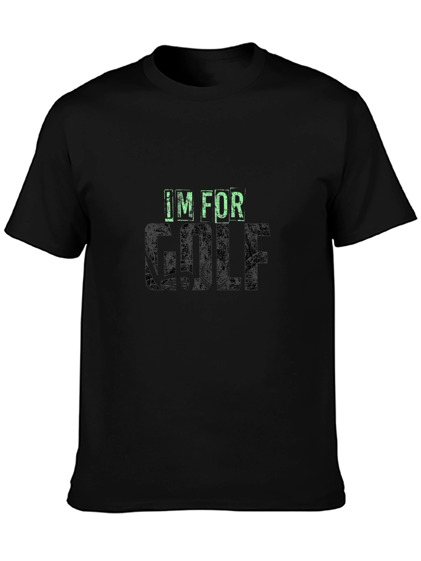 Im For Golf T-Shirt - Mens Black Tee