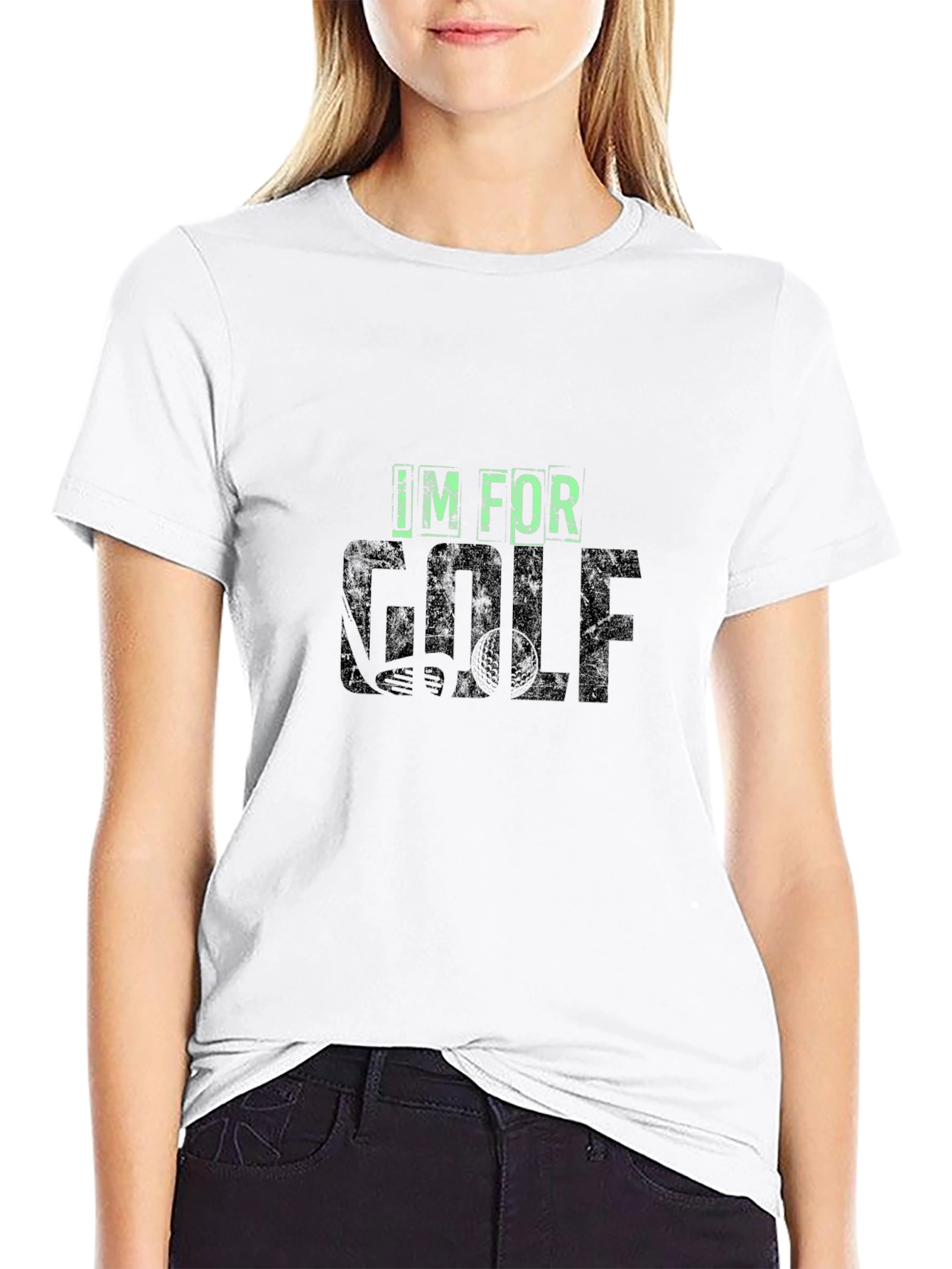 Im For Golf T-Shirt - Mens Black Tee