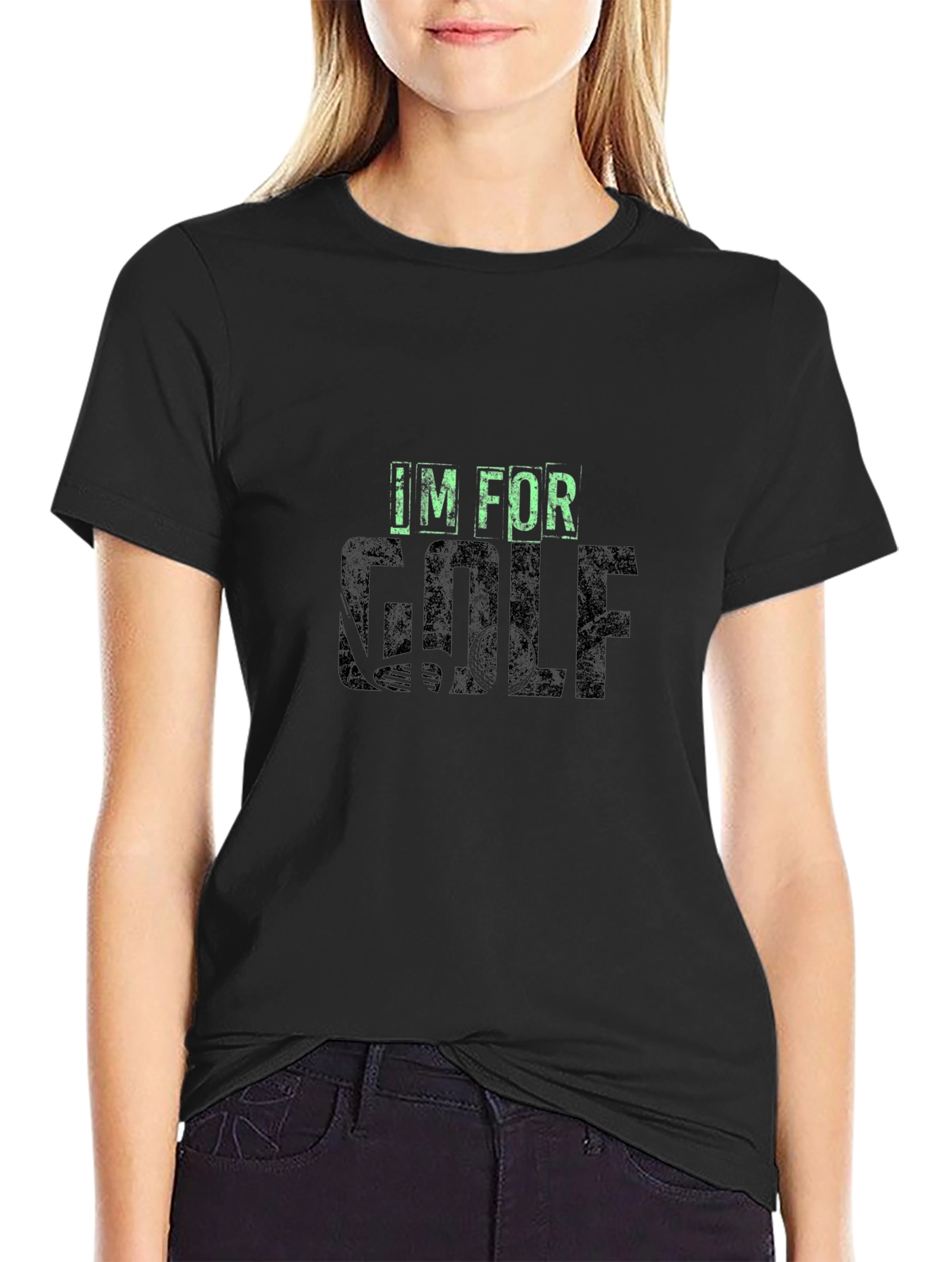 Im For Golf T-Shirt - Mens Black Tee