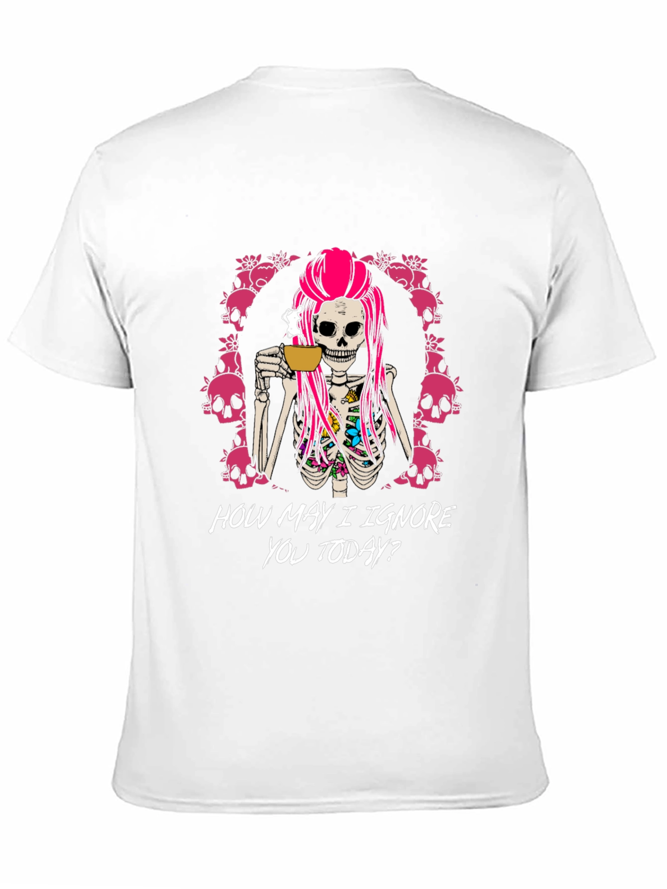 Humorous Skeleton Coffee T-Shirt