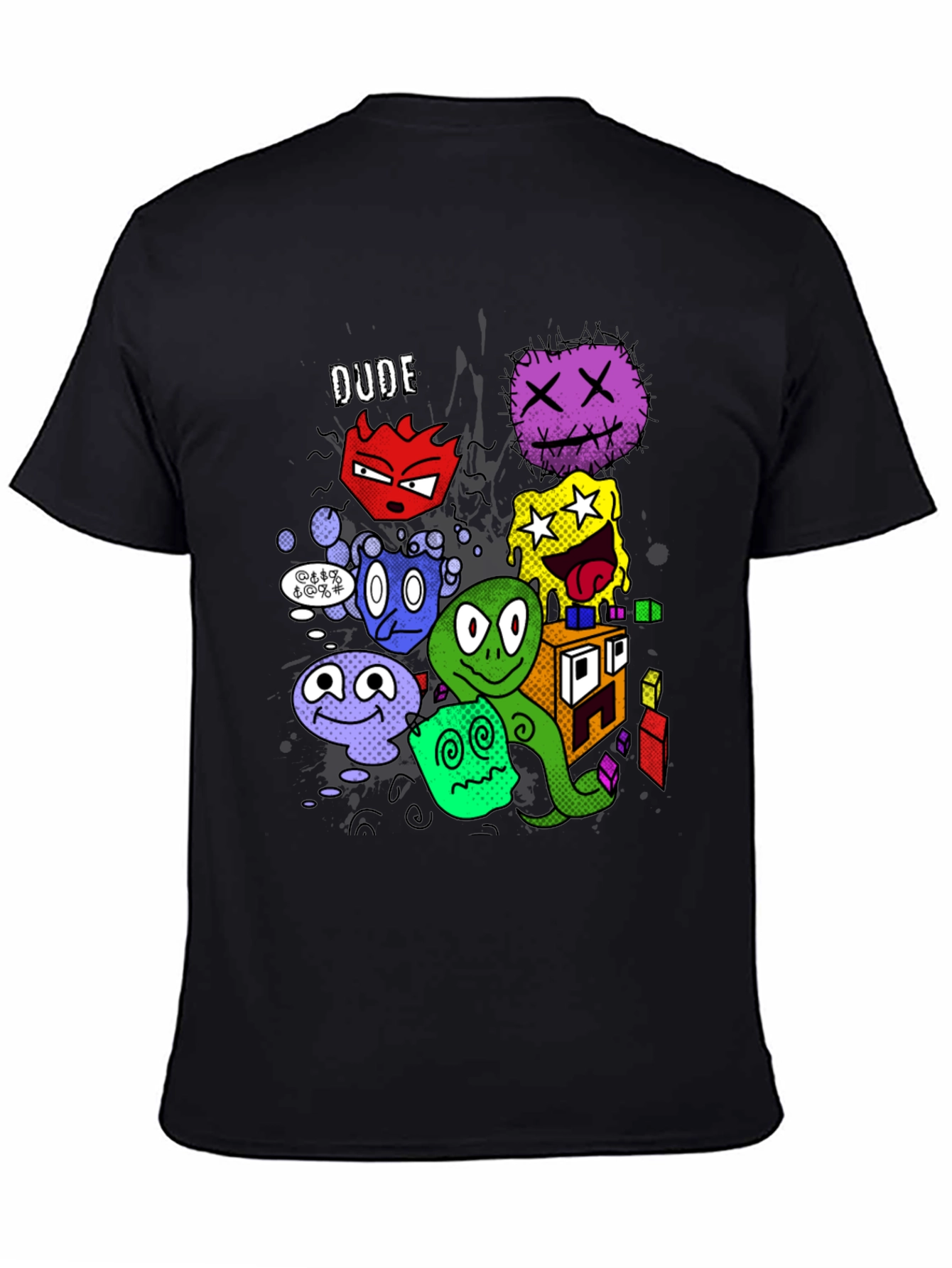 Dude T-Shirt With Cartoon Character Graphic