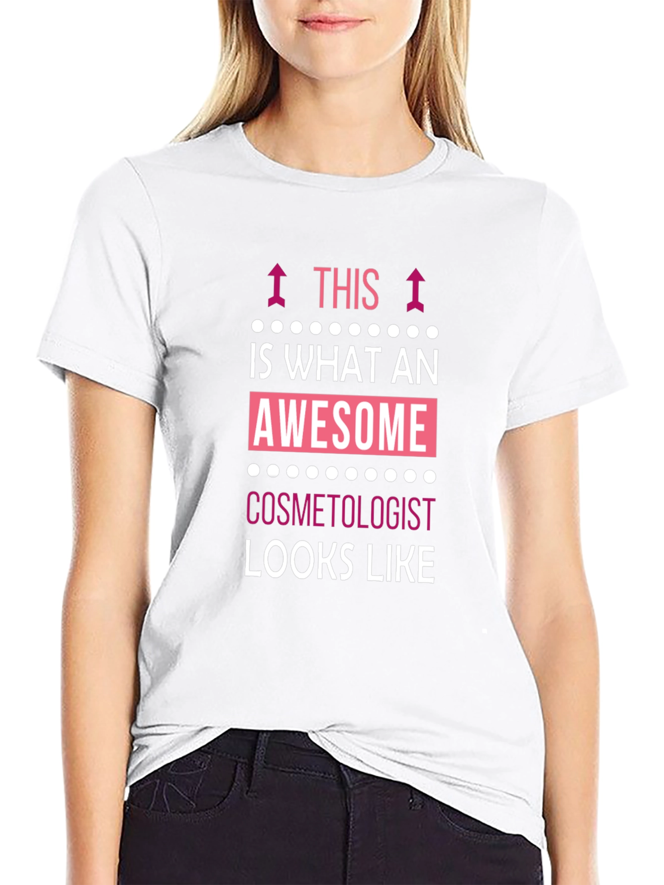 Awesome Cosmetologist T-Shirt - Black Cotton Tee